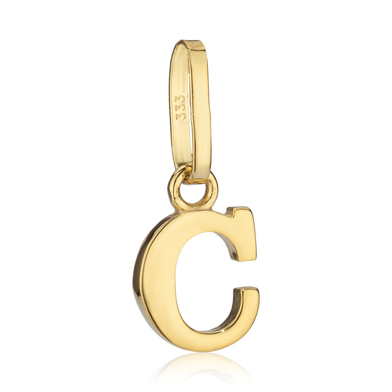 NKlaus Buchstabenanhänger Kettenanhänger kleiner Buchstabe C 333 Gelb Gold günstig online kaufen