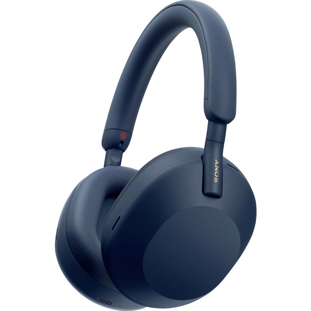 Sony WH-1000XM5 Over Ear Headset Bluetooth® Stereo Blau High-Resoluti Kopfhörer
