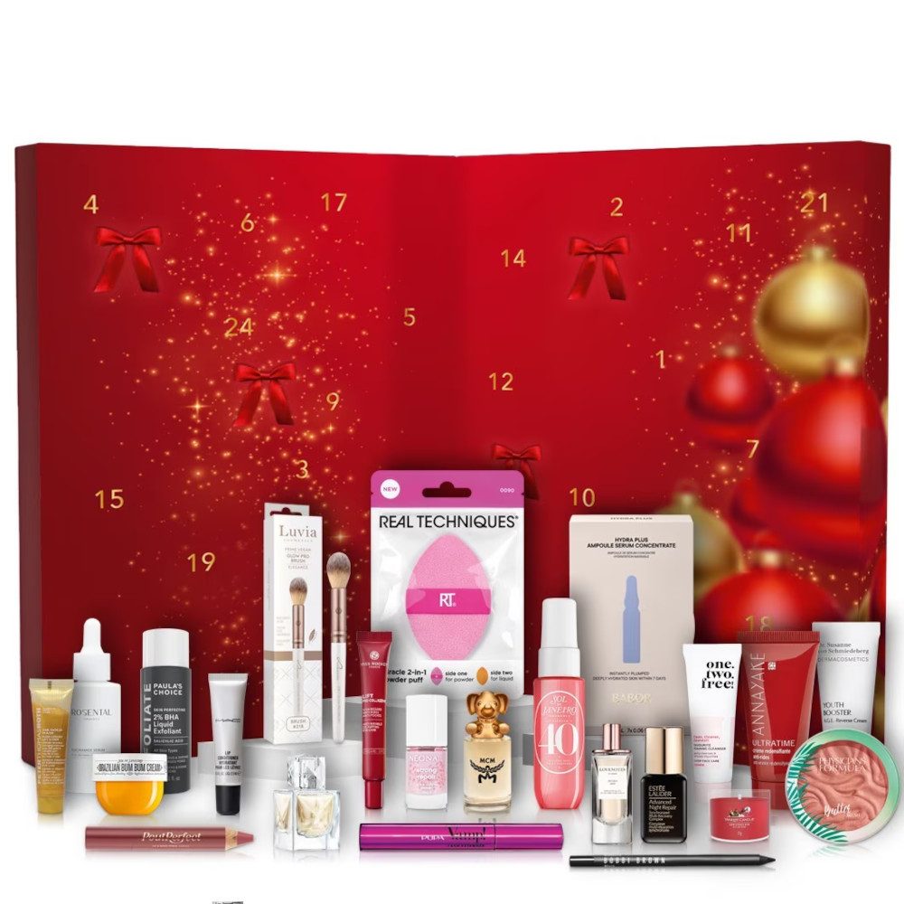 Douglas Adventskalender Douglas Exclusive Beauty Adventskalender 2025 – 24 Highlights (24-tlg), Warenwert 400 € – 24 exklusive Highlights aus Pflege, Duft & Make-up