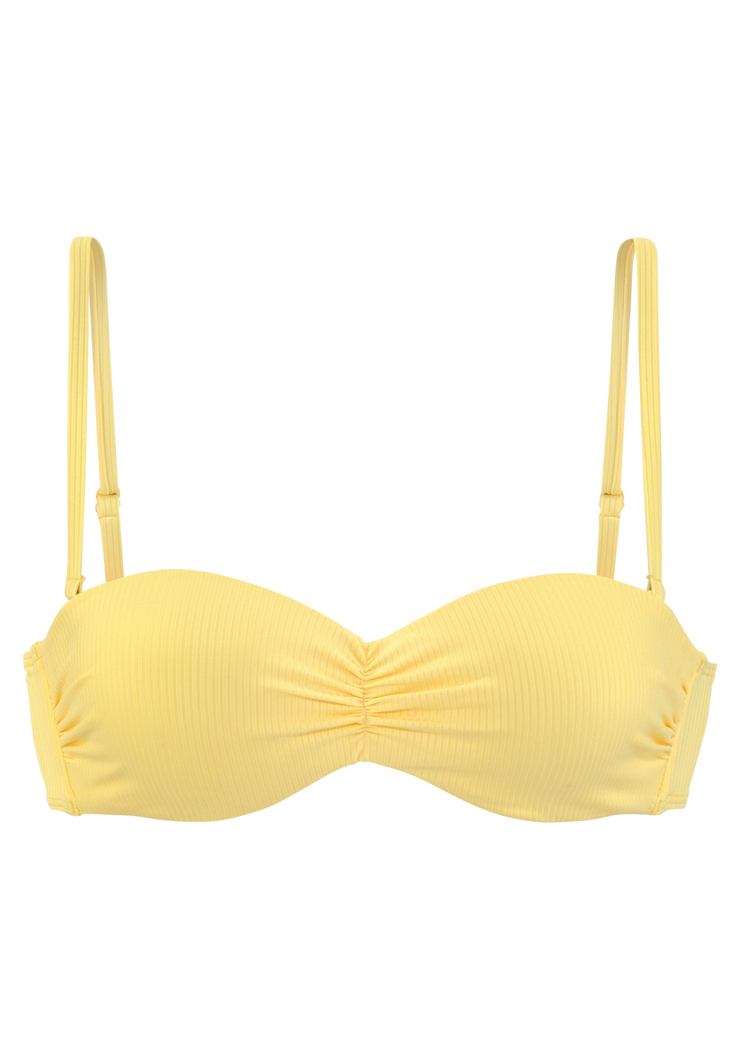 Venice Beach Bandeau-Bikini-Top Lucky, aus gerippter günstig online kaufen