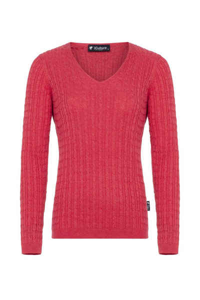 DENIM CULTURE V-Ausschnitt-Pullover BEATRICE (1-tlg)