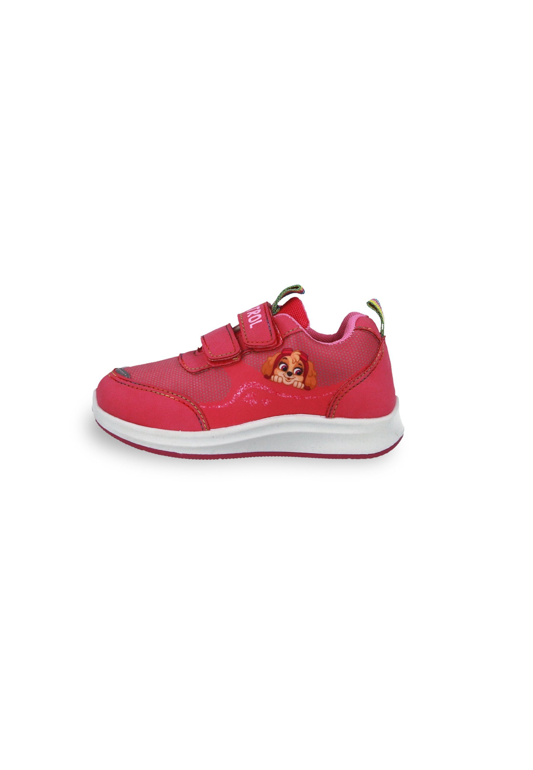 Kids2Go Leichter PawPatrol Skye Sneaker mit Klettverschluss und Zuglaschen Sneaker Mit Klettverschluss. Mehrfarbige Sohle. Zuglasche. Motivdruck