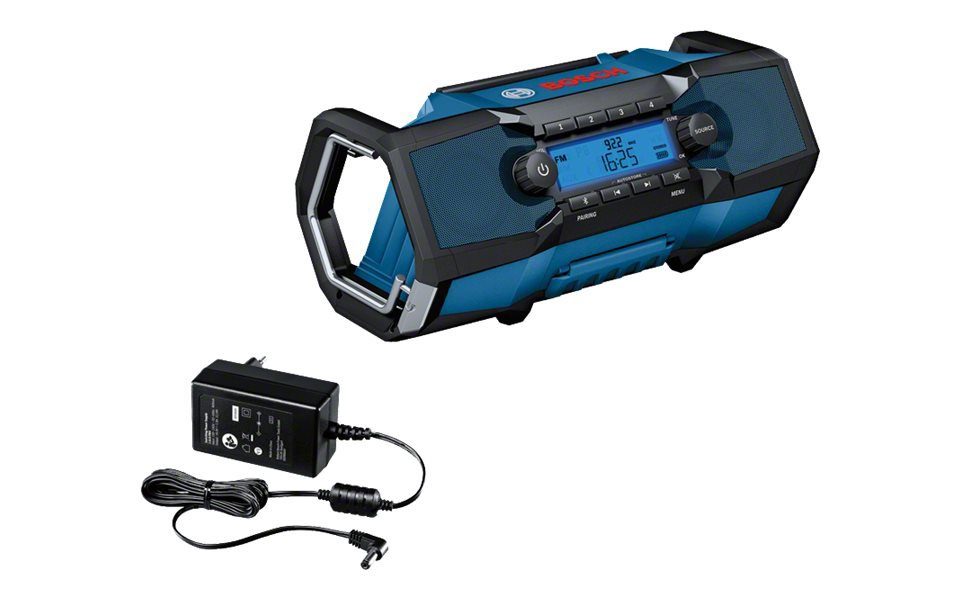 BOSCH GPB 18V-2 Bluetooth, W, (Digitaluhr, C Professional Baustellenradio Stereo) 15,00 FM