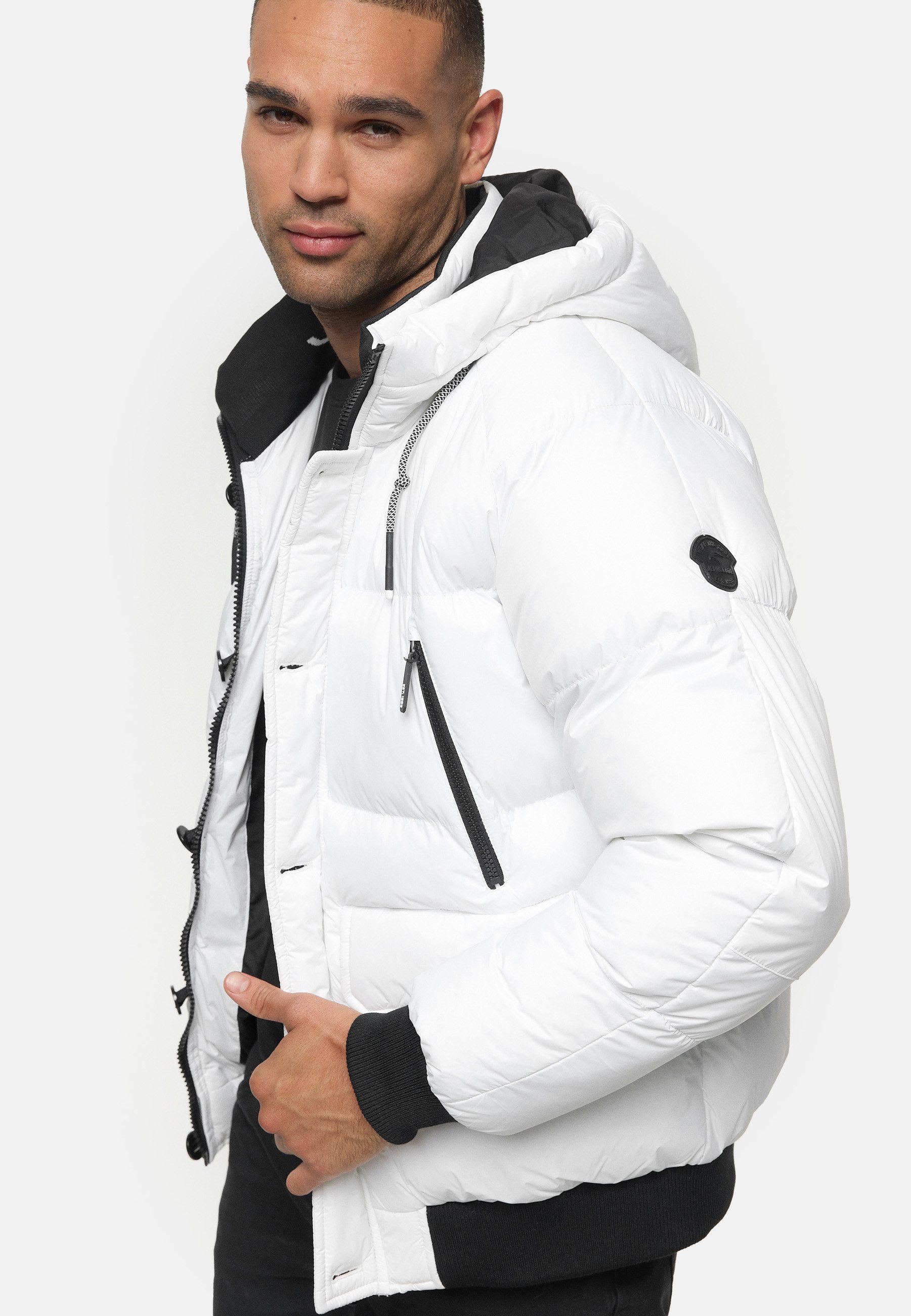 Indicode Steppjacke Herren INPaulix Herrenjacke Daunen-Optik
