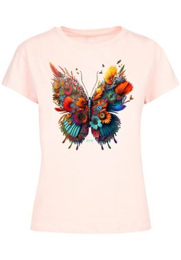 F4NT4STIC T-Shirt Schmetterling Blume Print
