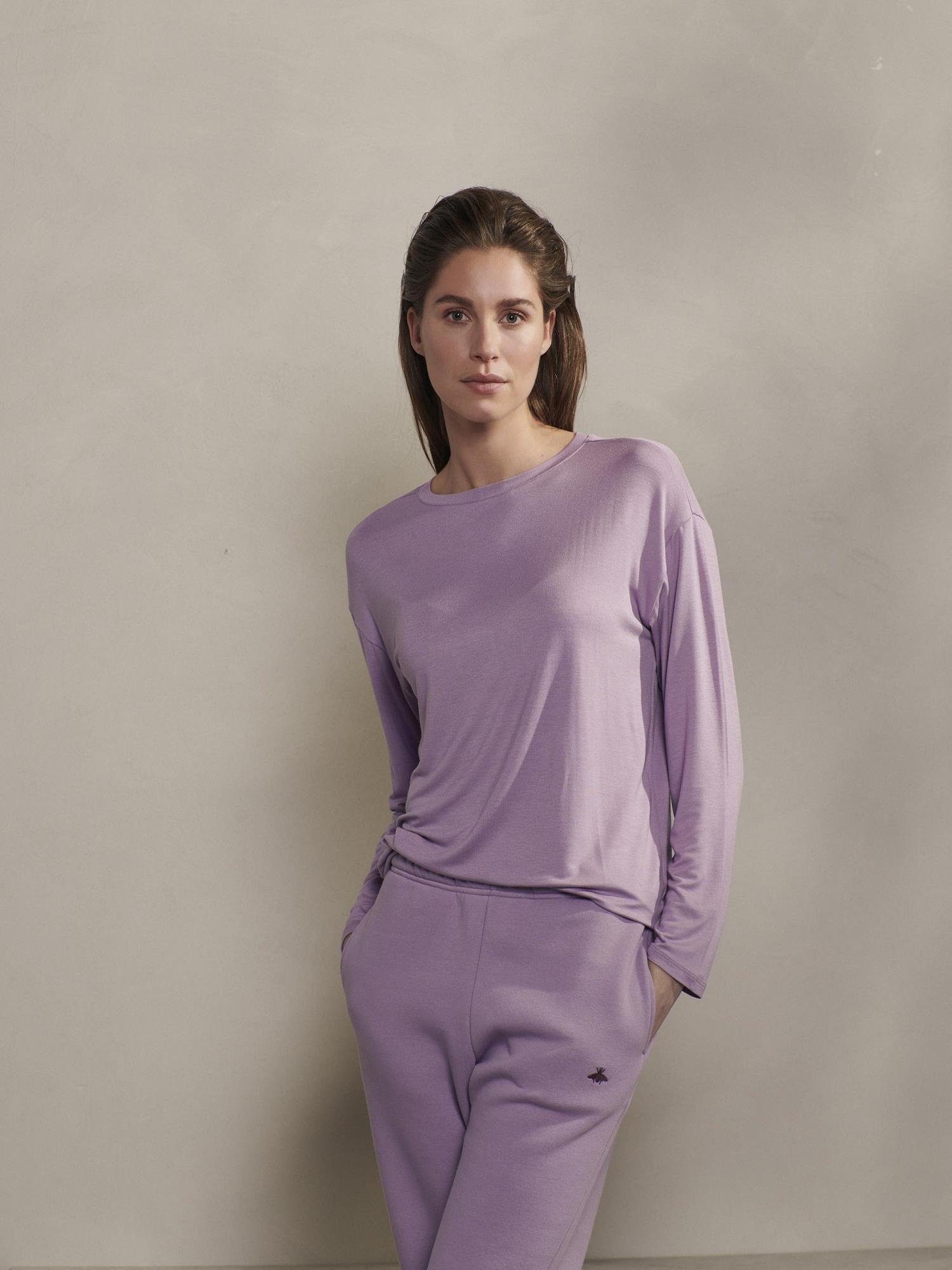 purple (1-tlg) Neva Uni violet Pyjamahose Essenza