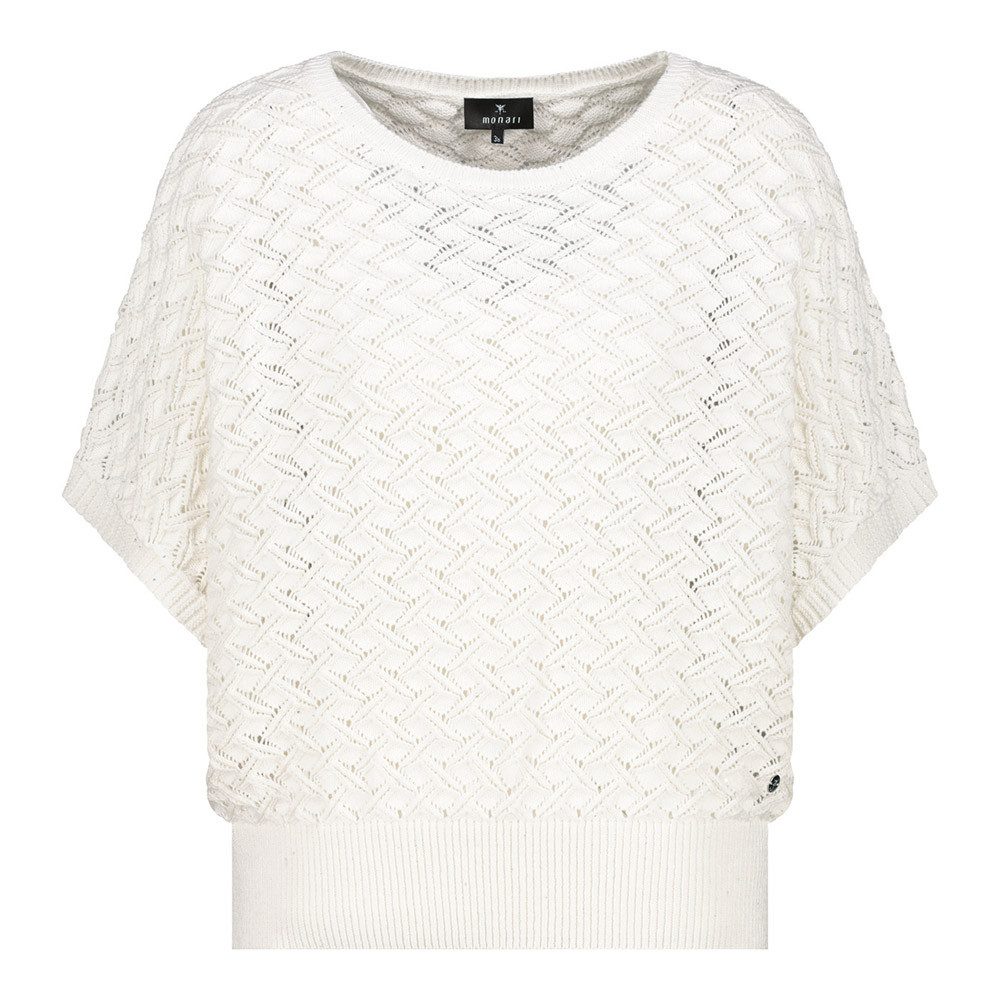 Monari Strickpullover Ajour 410239 – off-white günstig online kaufen
