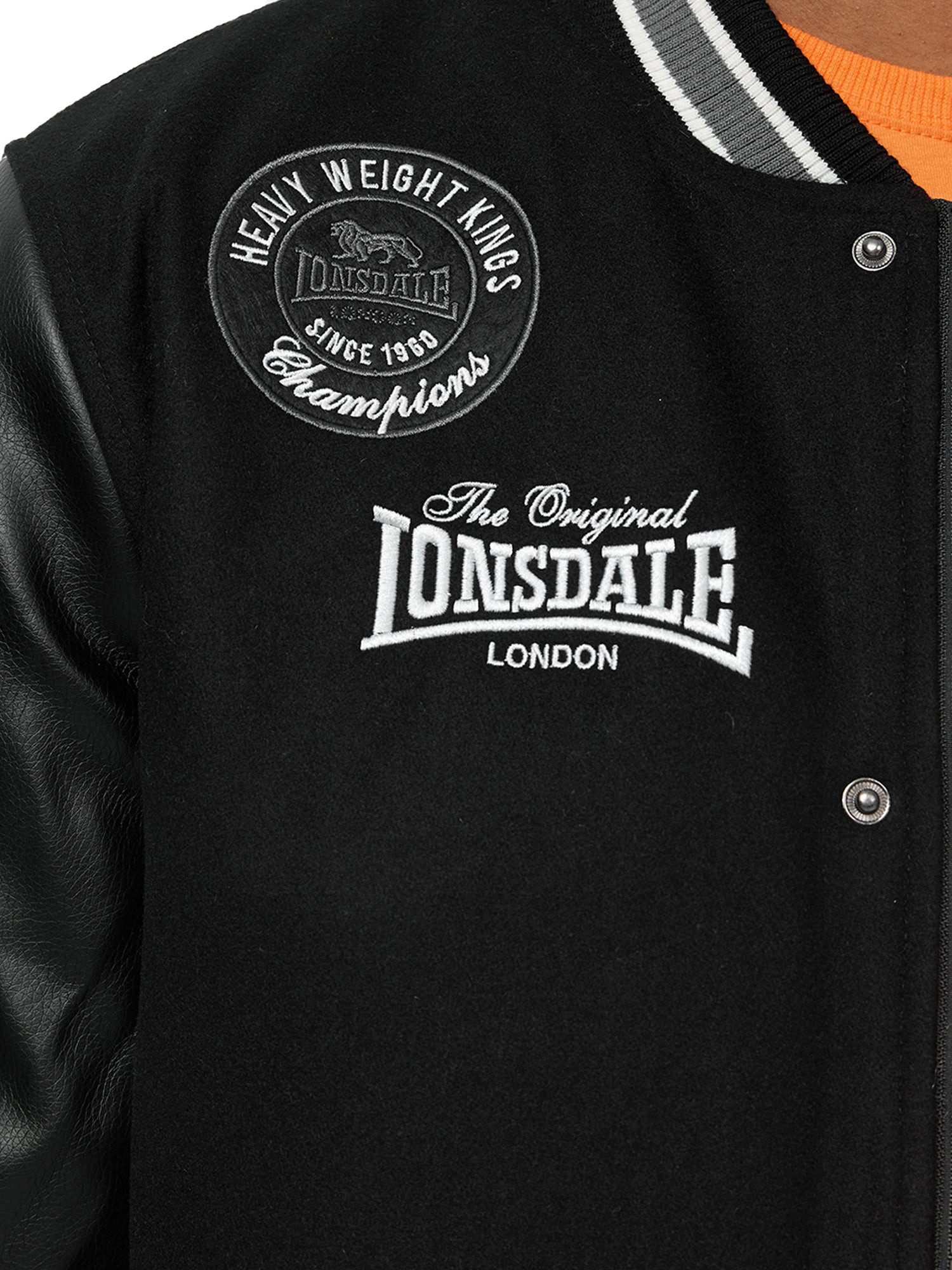 Lonsdale Collegejacke Oxford (kein Set) Mit Lederärmeln – Bild 4 von 5