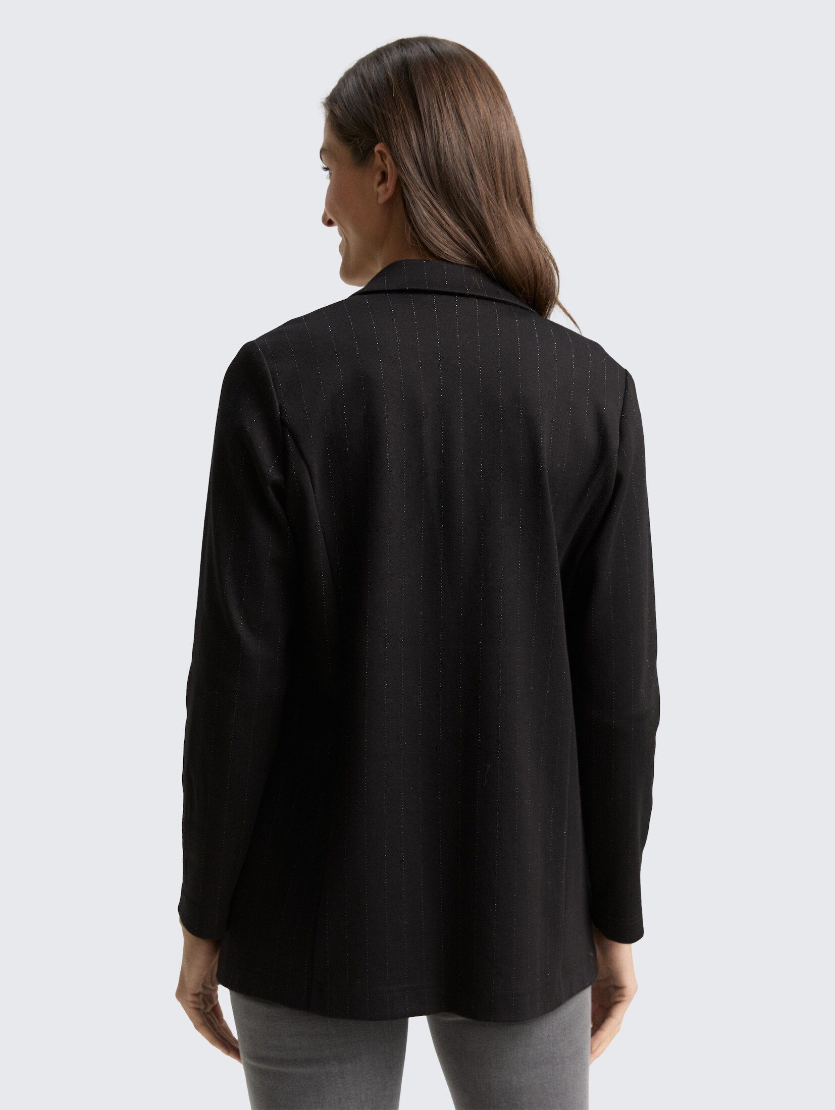 TOM TAILOR Jackenblazer Blazer Loose Fit Blazer mit Glitzer-Effekt