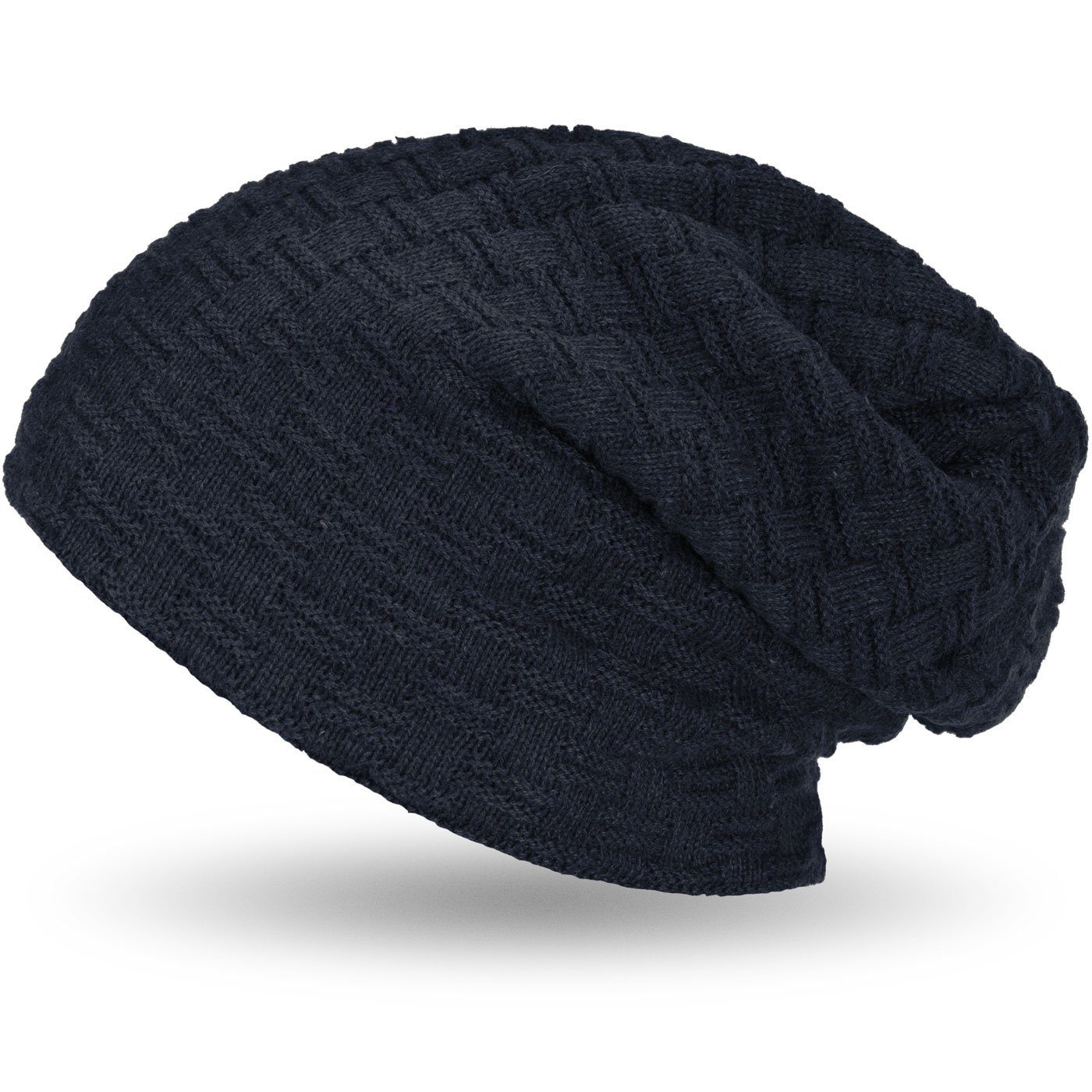 compagno Strickmütze (1-St) Warm gefütterte Wintermütze Strickmütze Beanie Damen und Herren