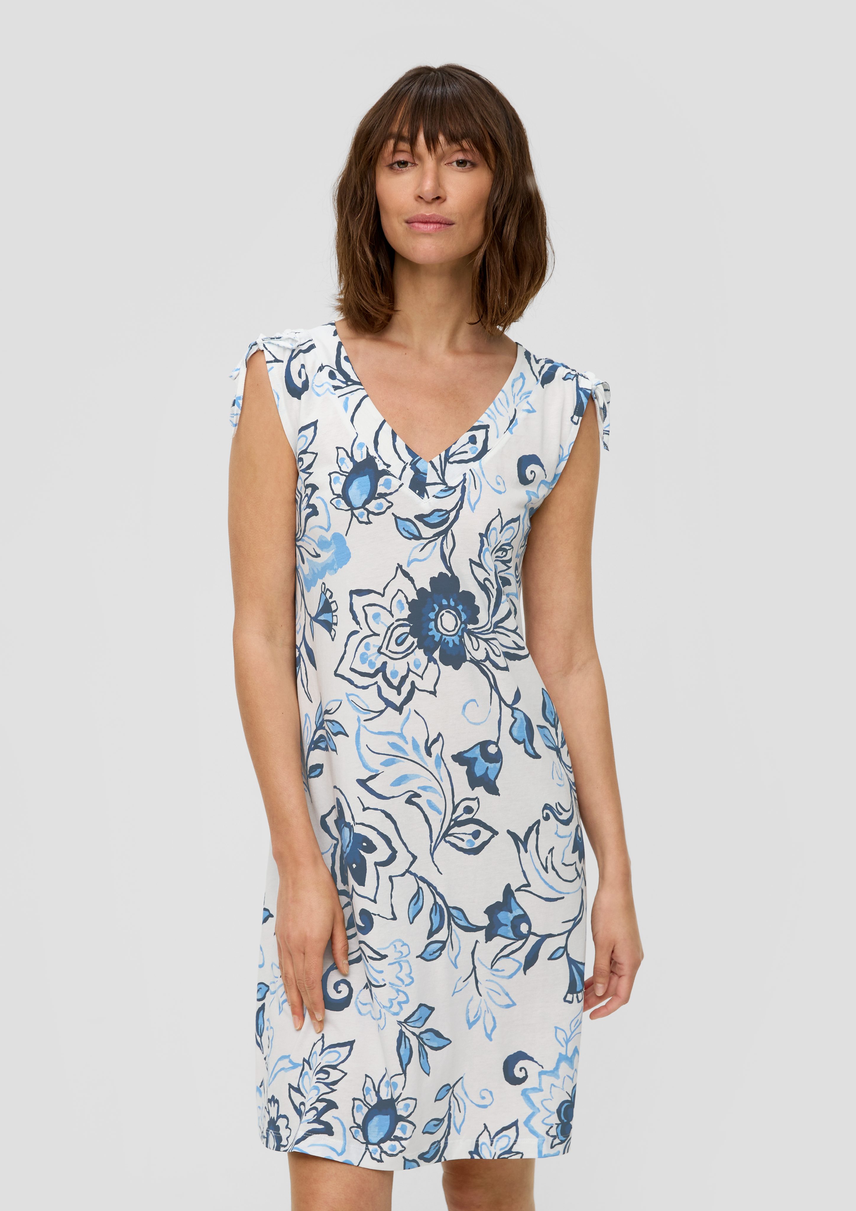 s.Oliver Minikleid Kleid mit V-Ausschnitt und günstig online kaufen