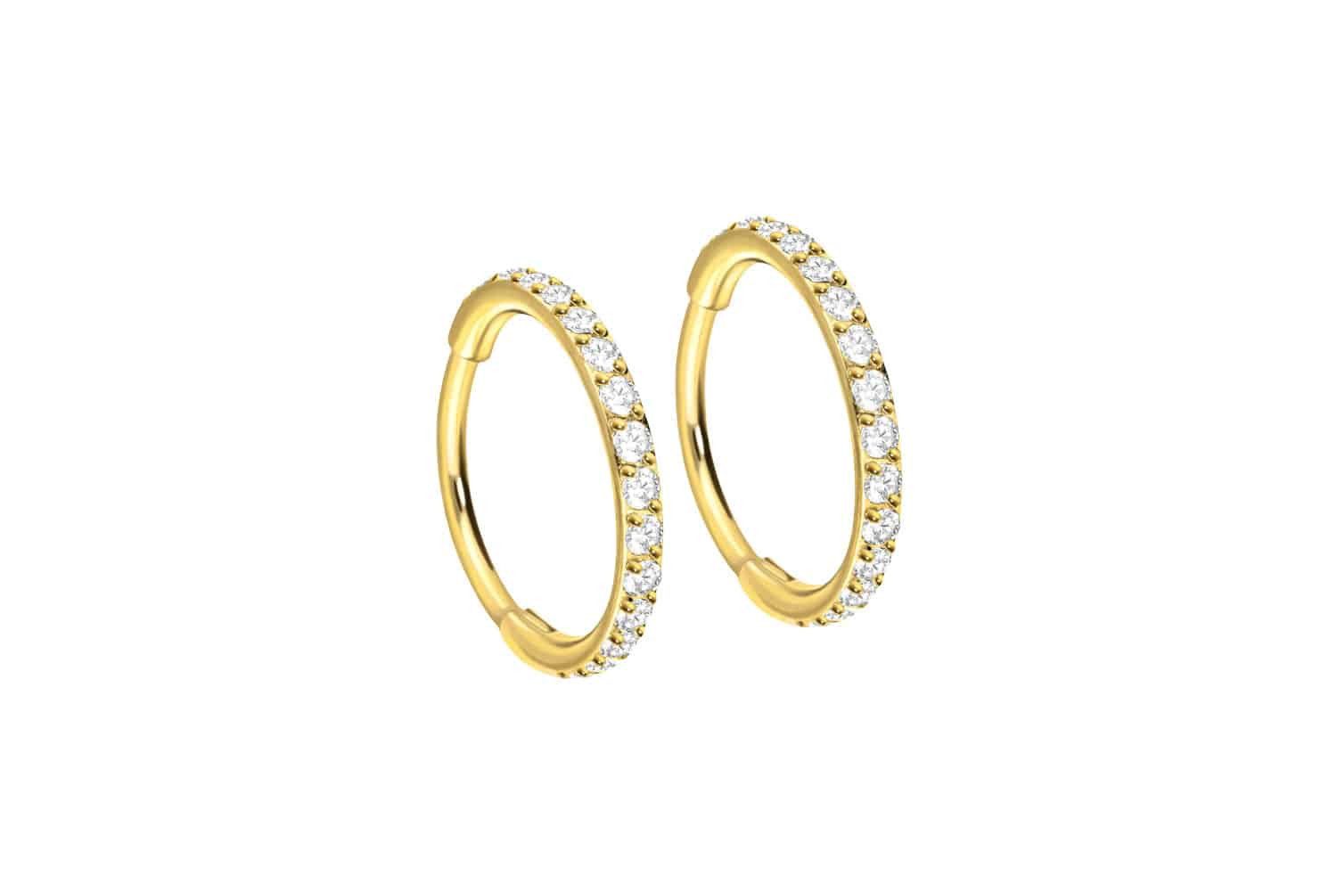 FILANGO Paar Creolen Titan Ohrclicker Creolen günstig online kaufen