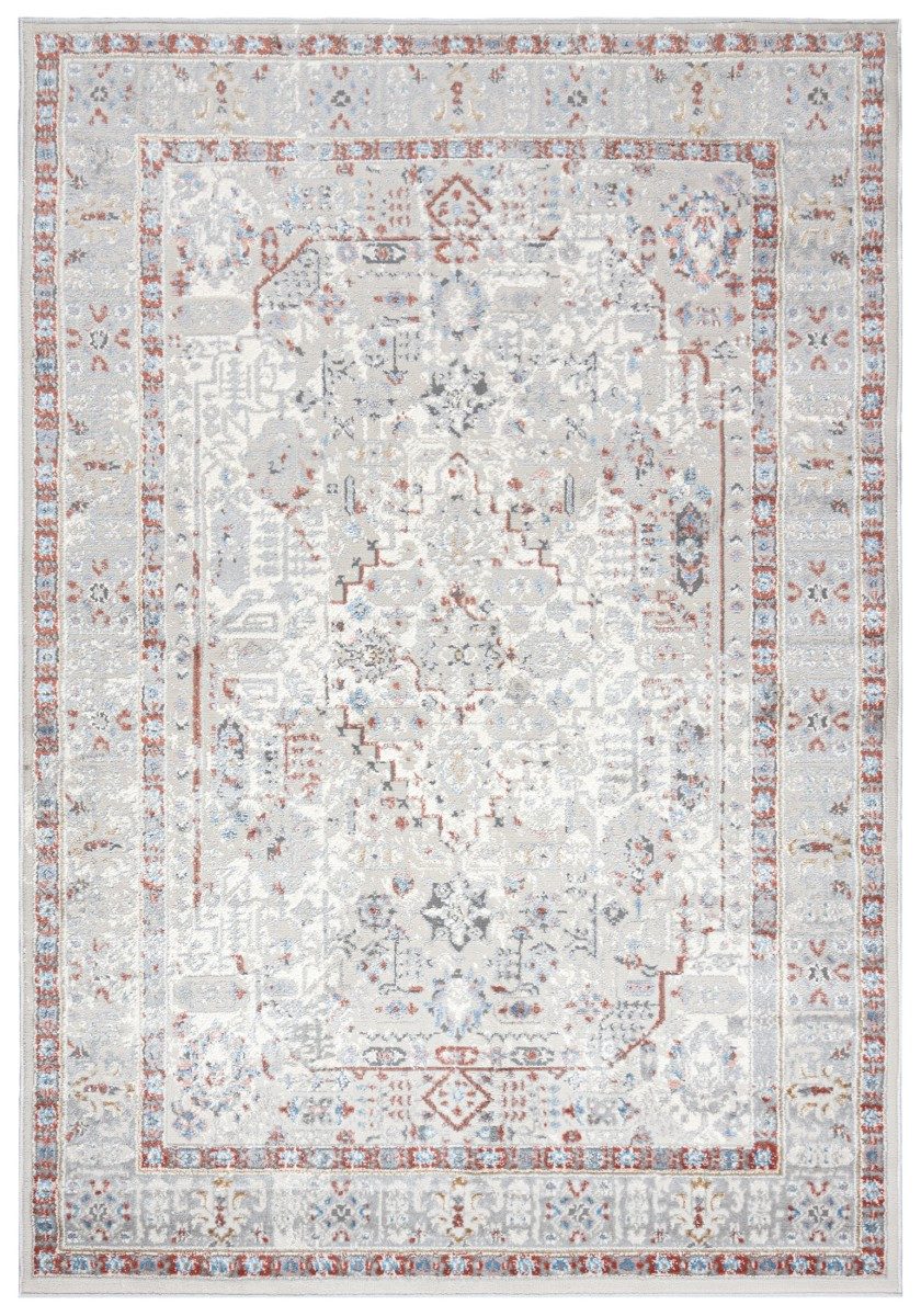 Mazovia Orientteppich Orientalisch Bordüre Beige Creme Wohnzimmer, Schlafzimmer, Esszimmer, Fußbodenheizung
