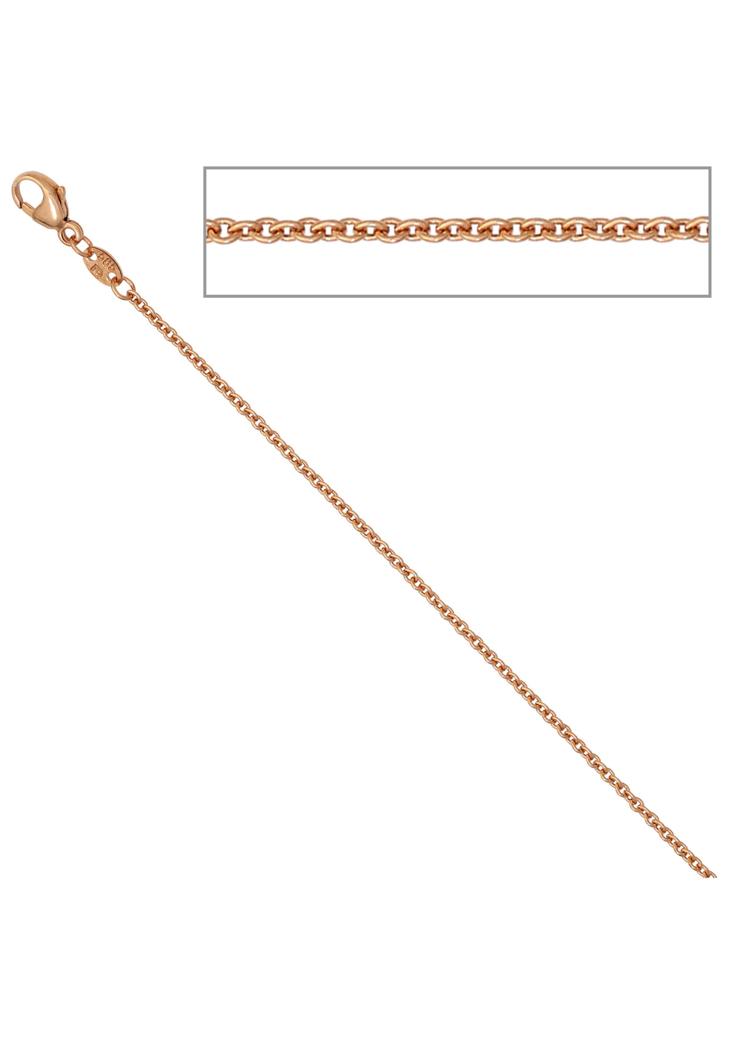 JOBO Goldkette, Ankerkette 585 Roségold...