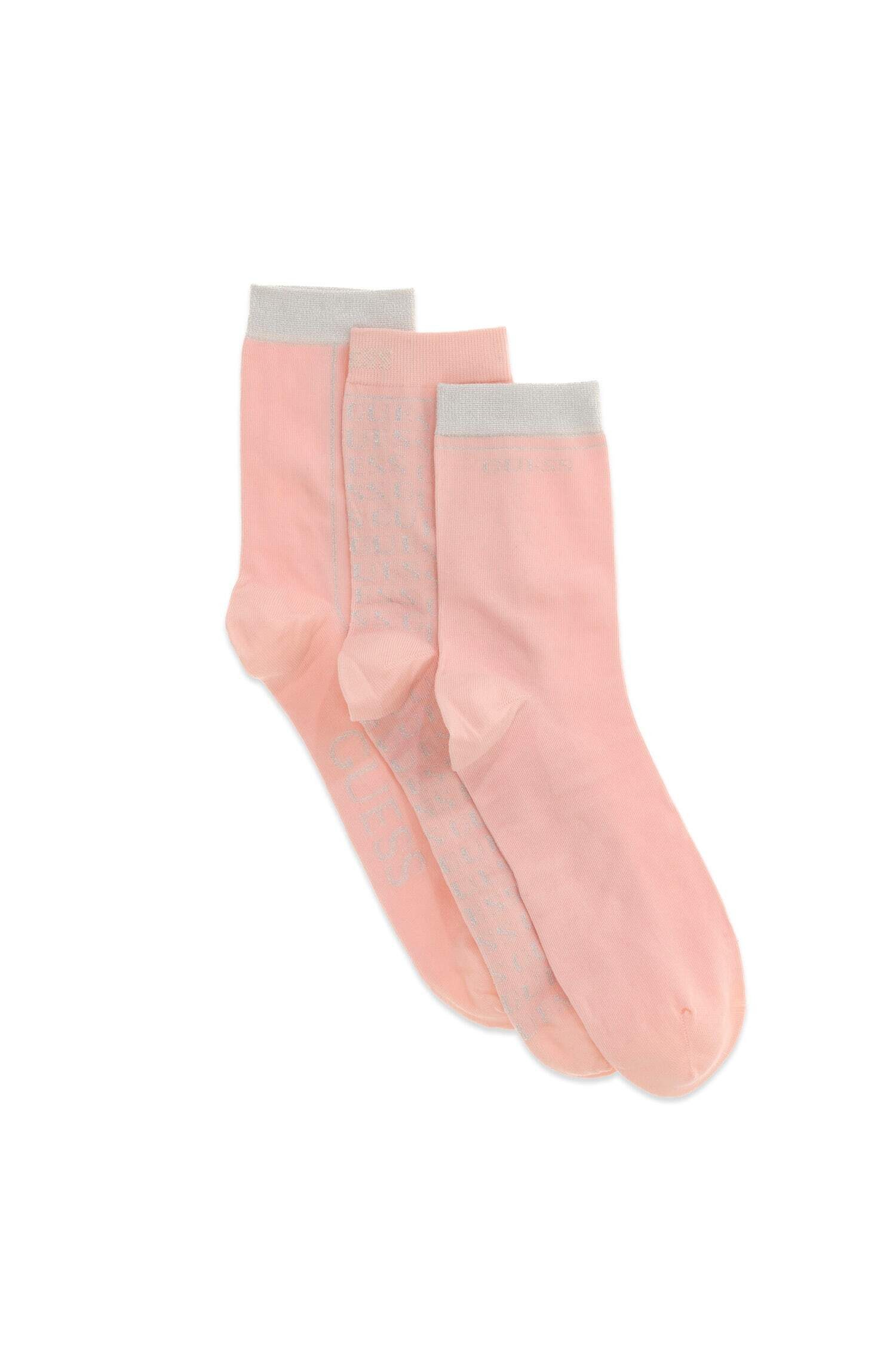 Guess Socken 3 PACK GLAM LUREX SOCKS (Packung) mit Glanzfäden