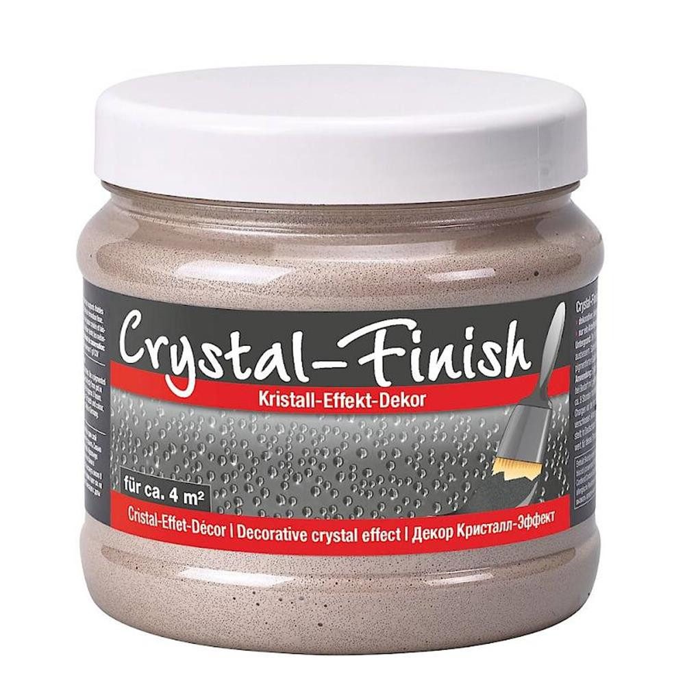 decotric® Acrylfarbe Crystal-Finish Kristall-Effekt-Dekor Brass 750ml Effektbeschichtung, Hochwertige Effektbeschichtung mit Glasperlen