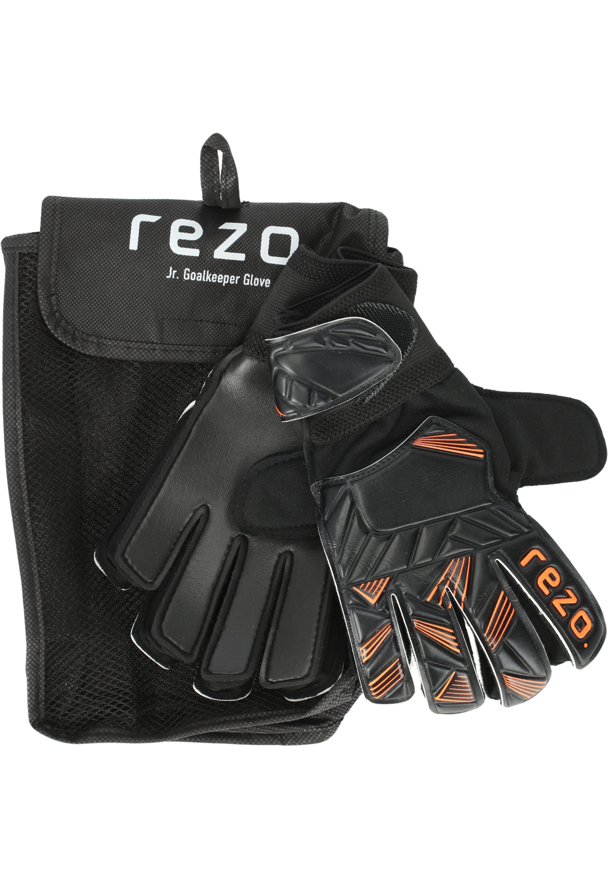 Rezo Torwarthandschuhe Fabien Jr. mit besonders griffigen Handinnenflächen