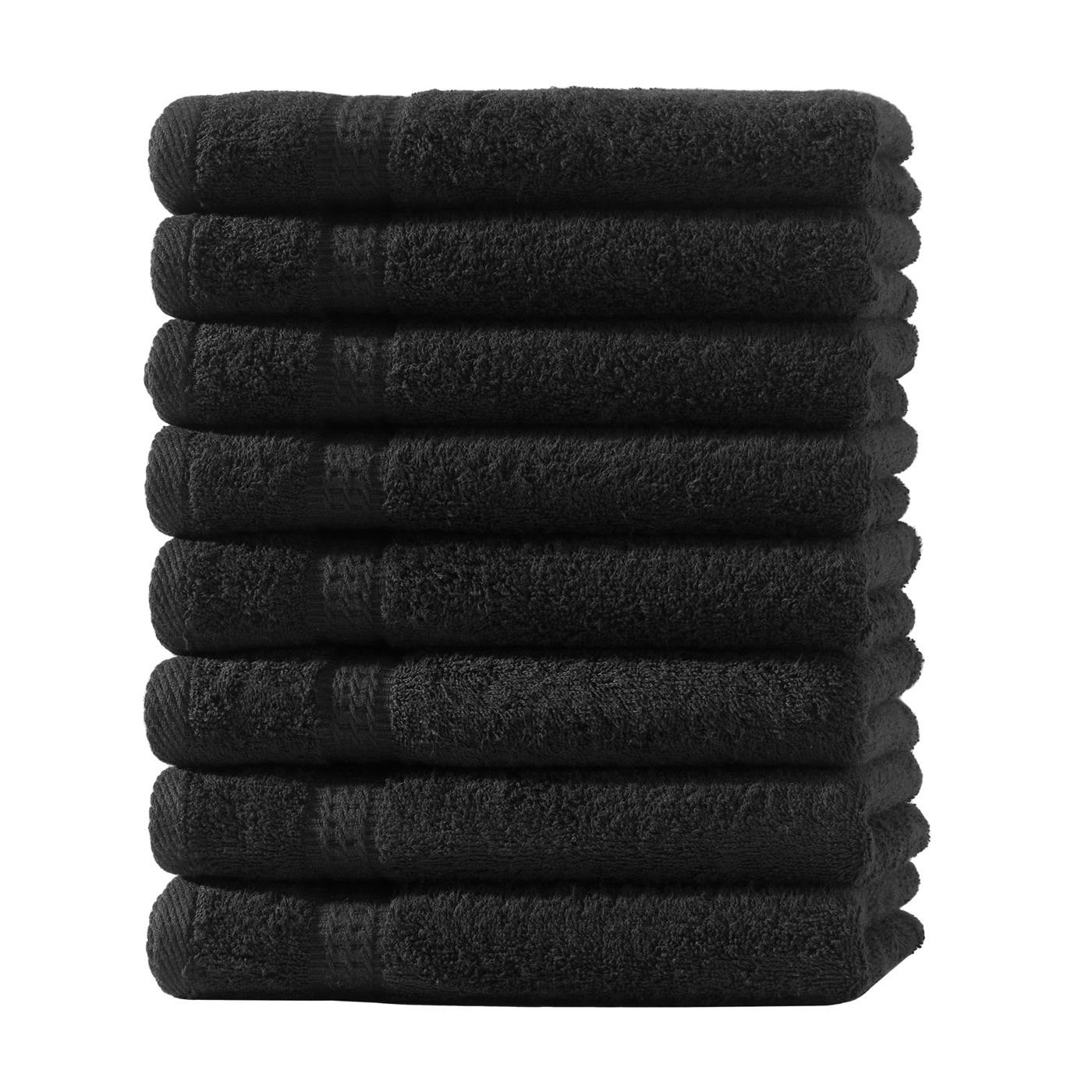 Baumwolle, (1-St) 100% soma Handtuchset, mit Baumwolle Bordüre Handtücher Uni Handtuch Frotteeware