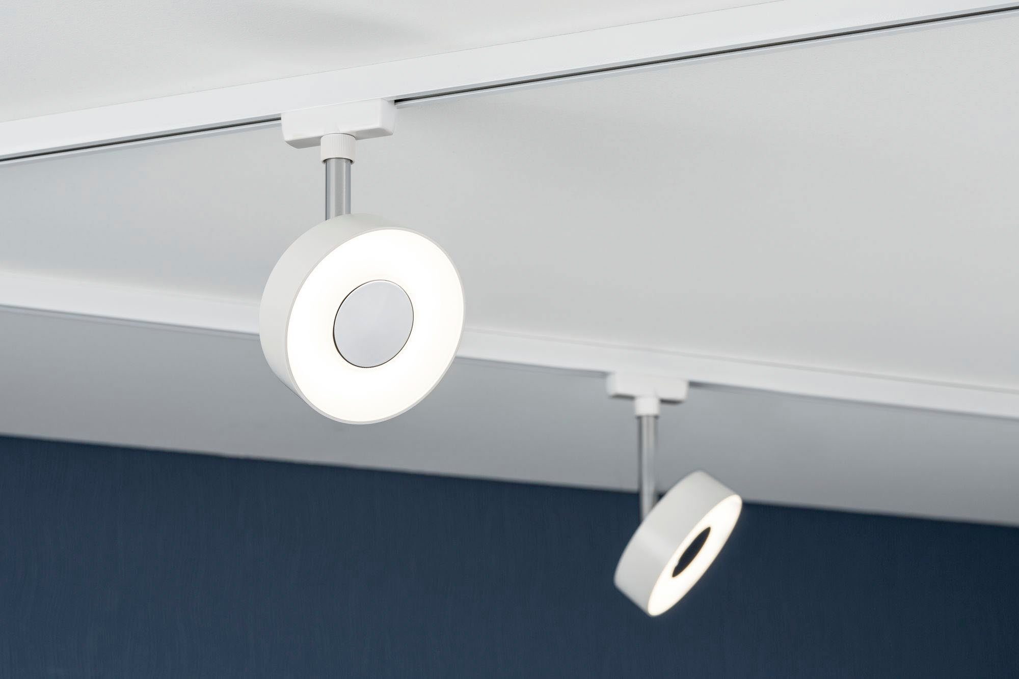 Paulmann Schienensystem-Leuchten URail Spot Circle 2-Step-White 5W 230V, LED fest integriert, Neutralweiß