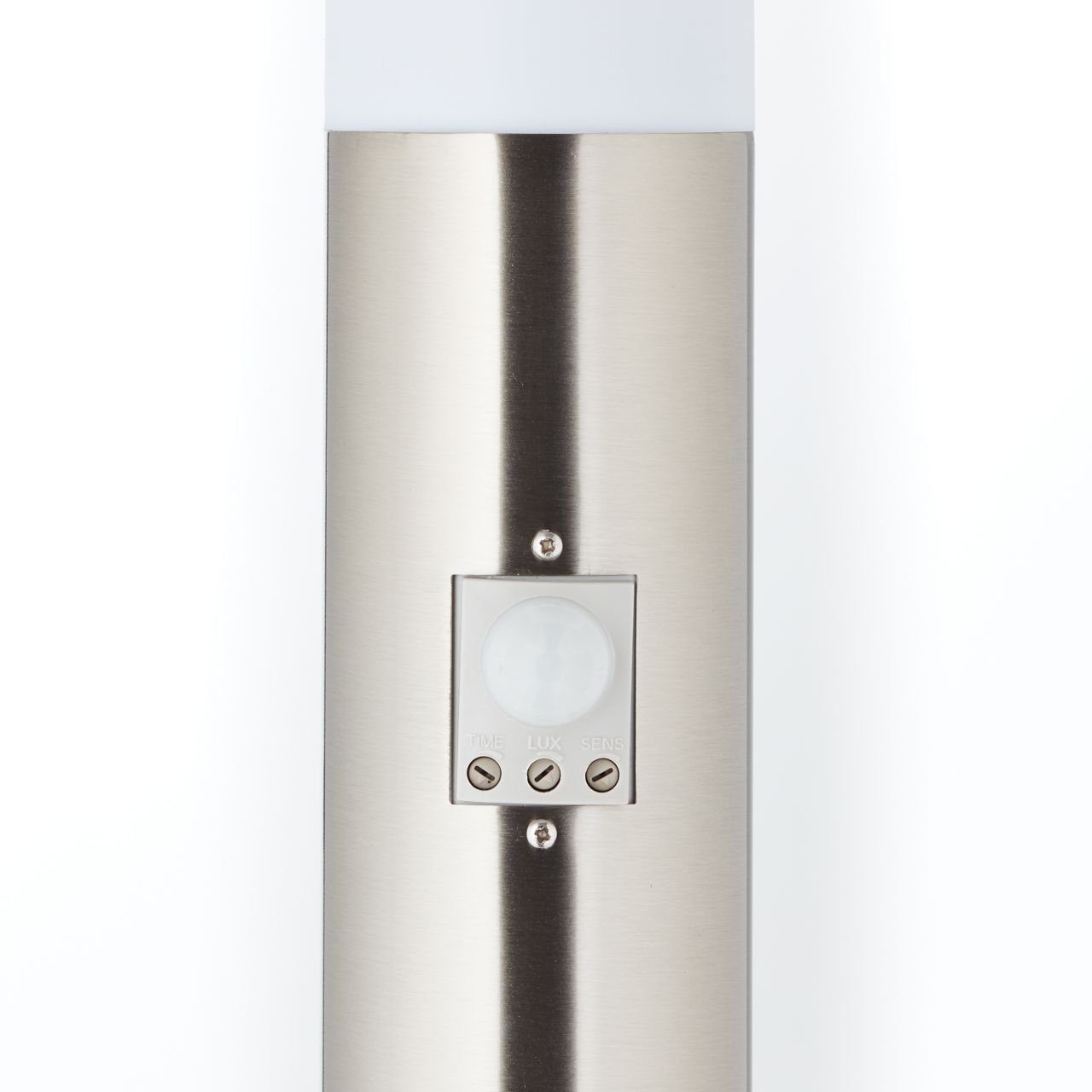 44 Dody Bewegungsmelder Dody, 1x spritzwassergeschützt Außensockelleuchte edelstahl Brilliant - IP-Schutzart: 45cm Außen-Stehlampe E27, A60,