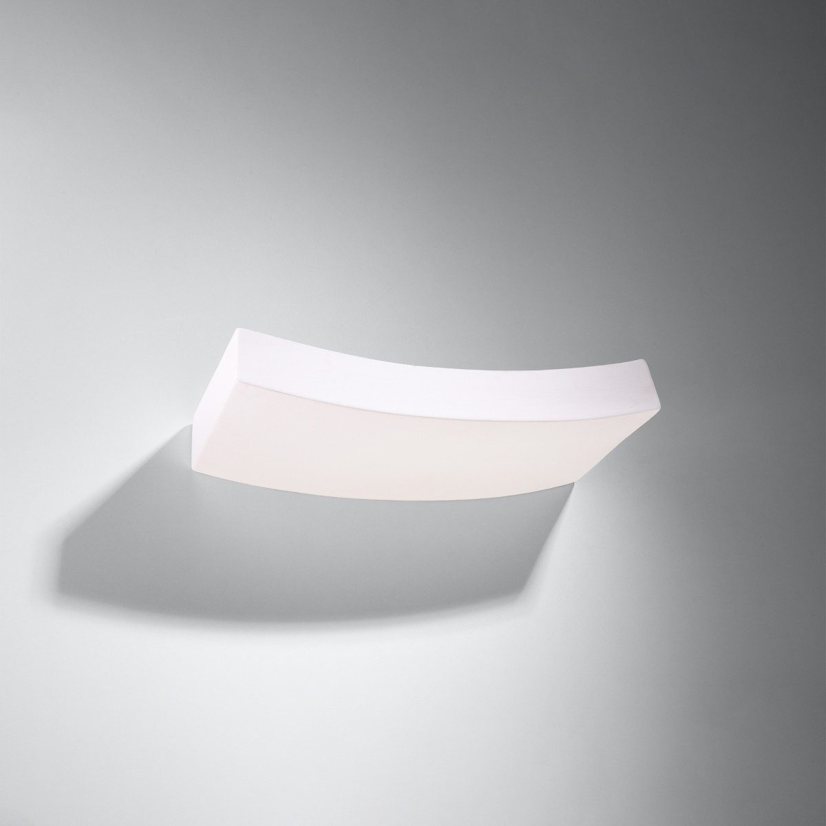 SOLLUX lighting Wandleuchte Wandleuchte Keramik Hattor, Nicht enthalten