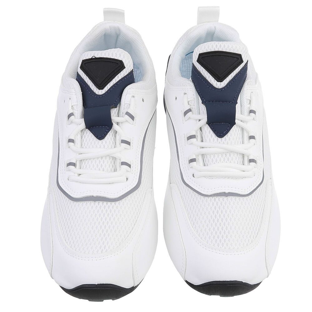 Coolwalk Herren Sneaker Mesh mit Schnürung für Alltag Sneaker (91563850) Flach Sneakers in Weiß – Bild 4 von 5