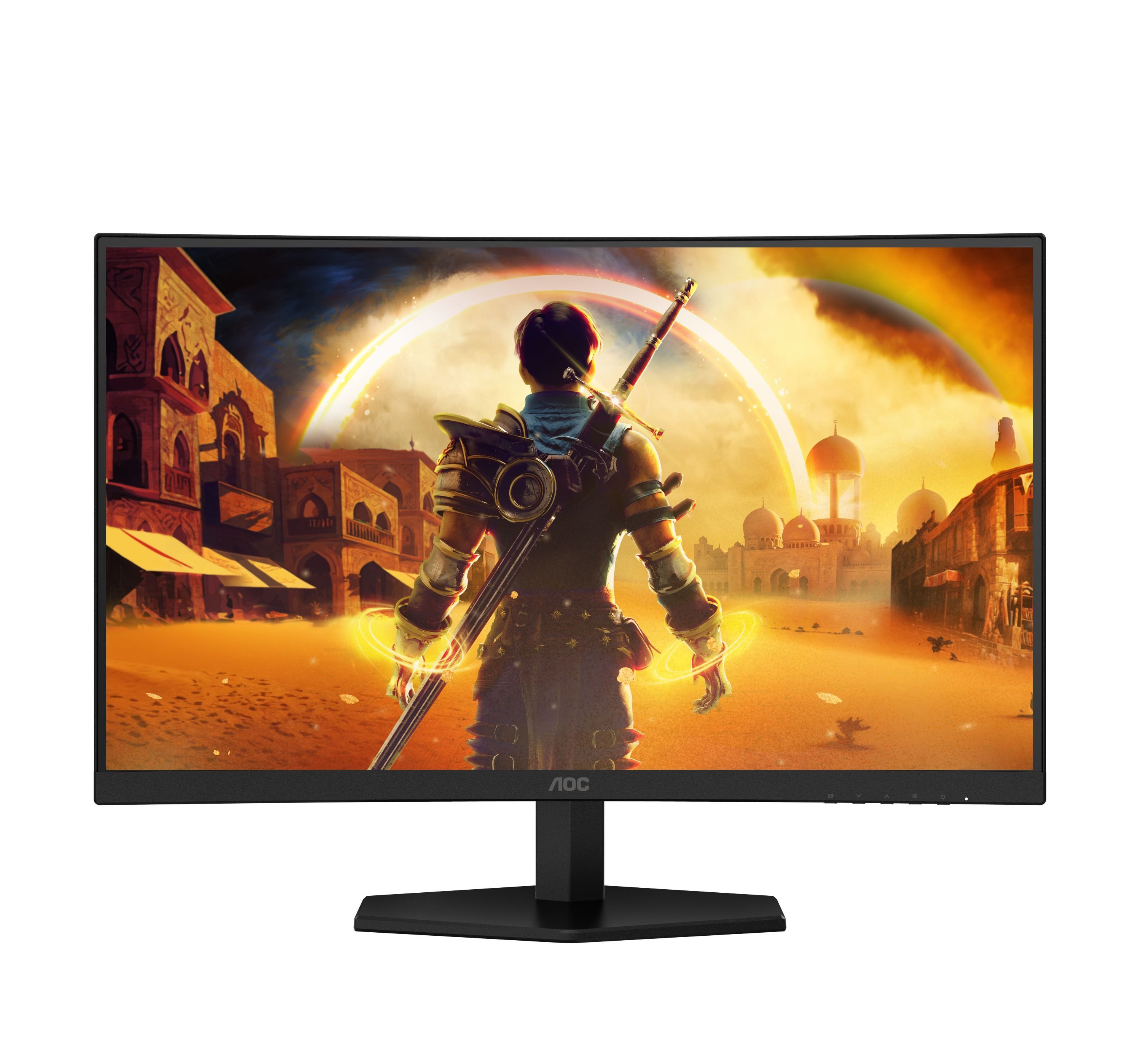 AOC C27G42E Curved-Gaming-Monitor (68,6 cm/27 ", 1920 x 1080 px, Full HD, 0,5 ms Reaktionszeit, 180 Hz, VA LCD, neigbar, 2x 2W Lautsprecher, Flicker-Free, Low Blue Light)