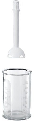 BOSCH Handmixer ErgoMixx MFQ36440, Edelst. Rührbesen/Knethaken, 5 Stufen, Mixfuß, weiß, 450 W, Mixbecher, ergonom. Soft-Touch-Griff, Made in Europe