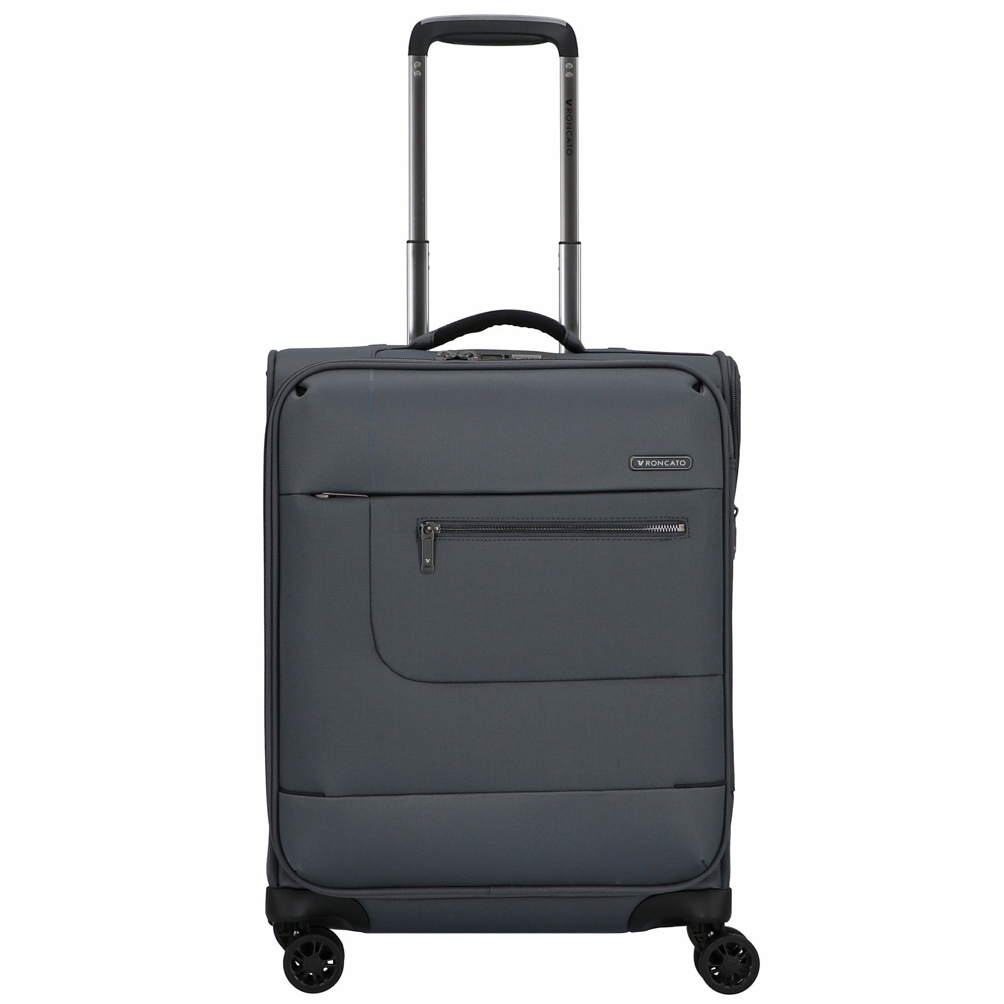 RONCATO Handgepäck-Trolley Sidetrack, 4 Rollen, Polyester antracite