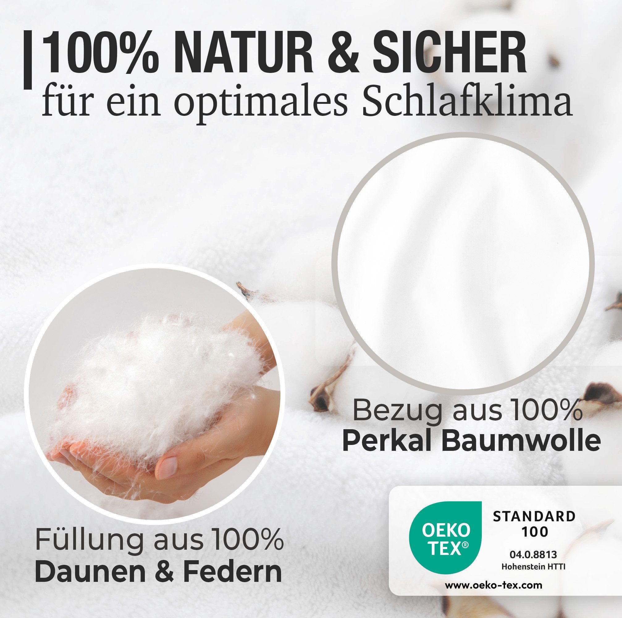 KNERST Federbettdecke Bettdecke mit weichen 10% Daunen & 90% Federn, Füllun günstig online kaufen