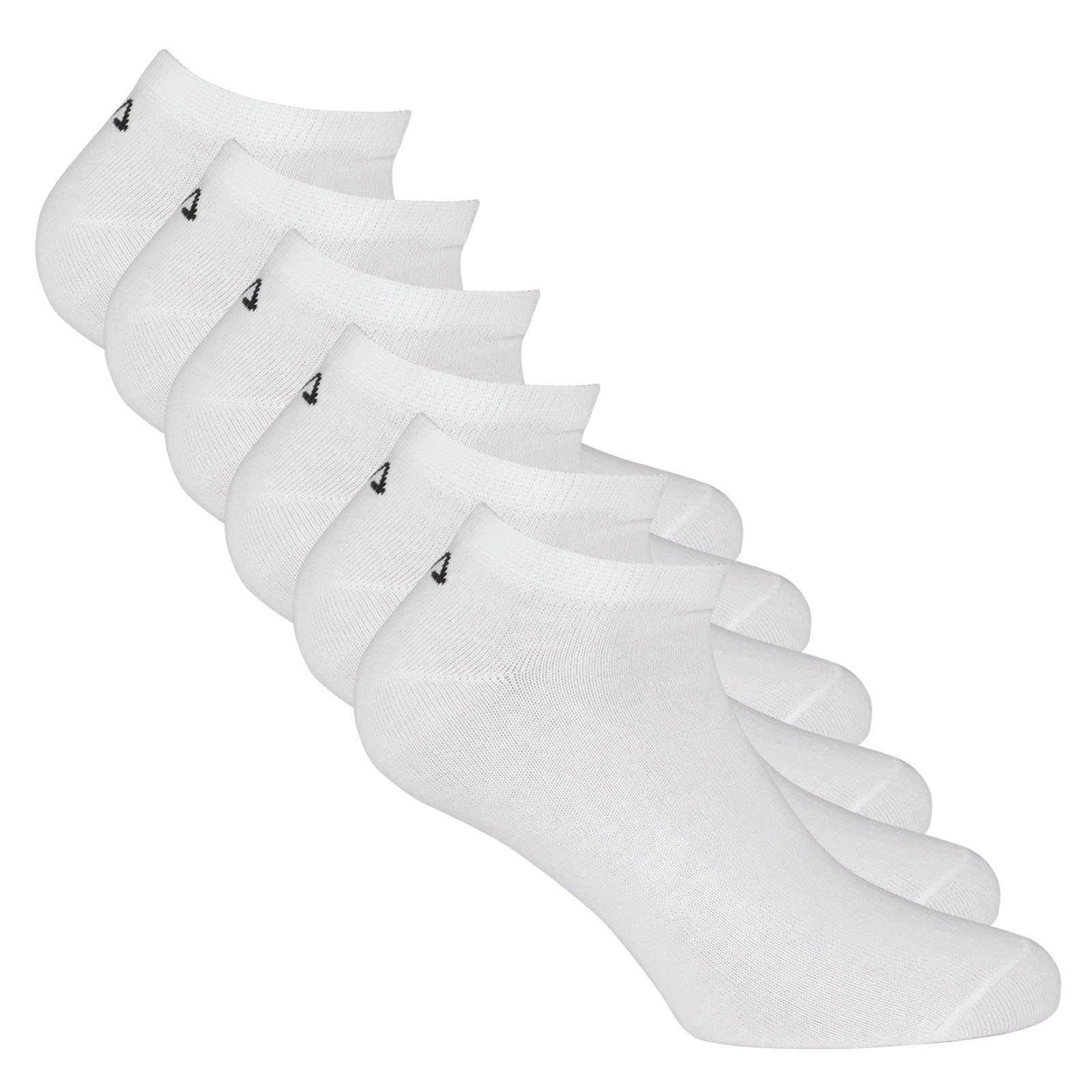 Fila Sneakersocken Unisex Sneaker Socken, 6er Pack - Invisible, kurze Weiß
