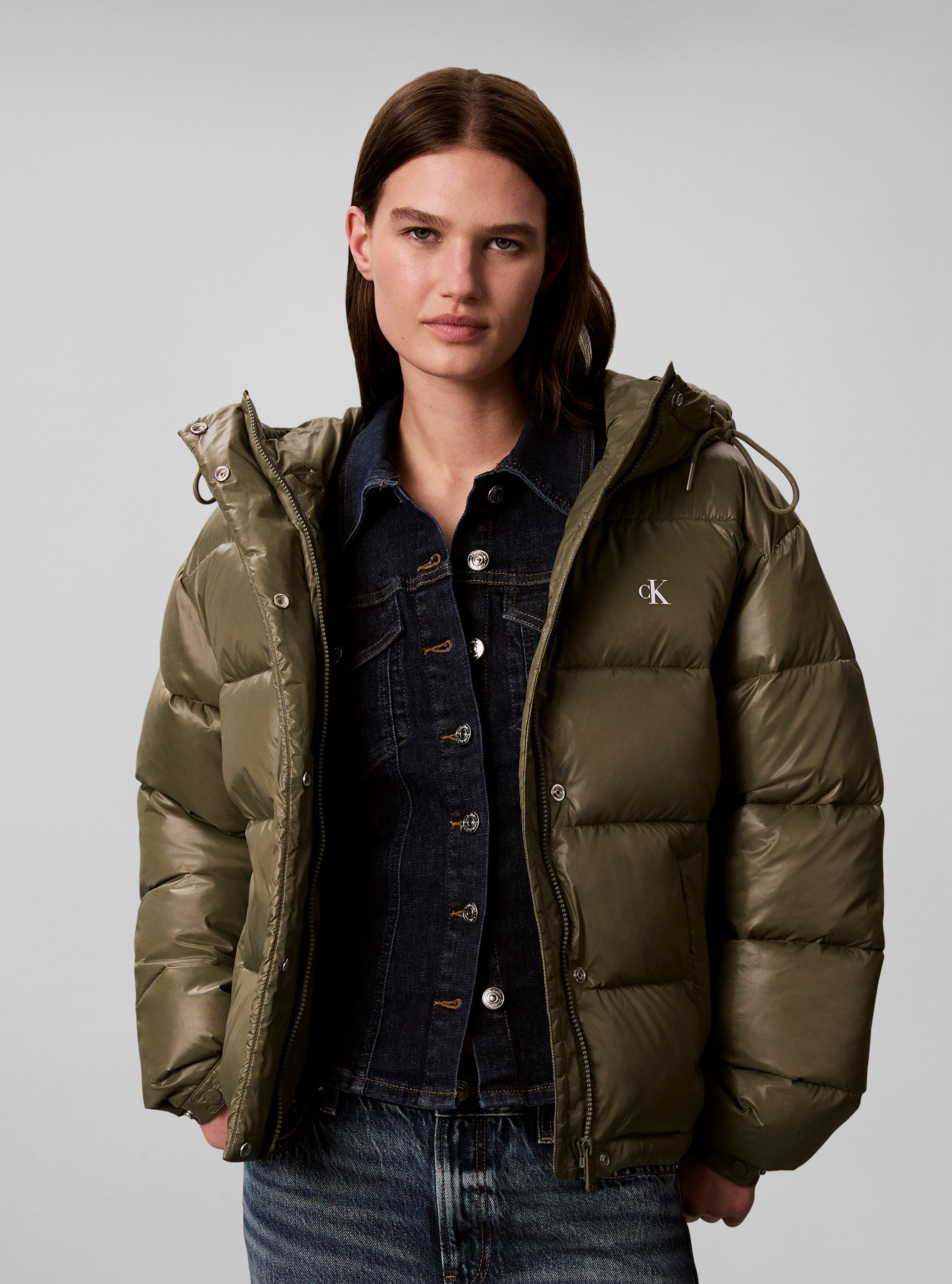 Calvin Klein Jeans Steppjacke SHINE CLASSIC PUFFER Regular fit mit Kapuze