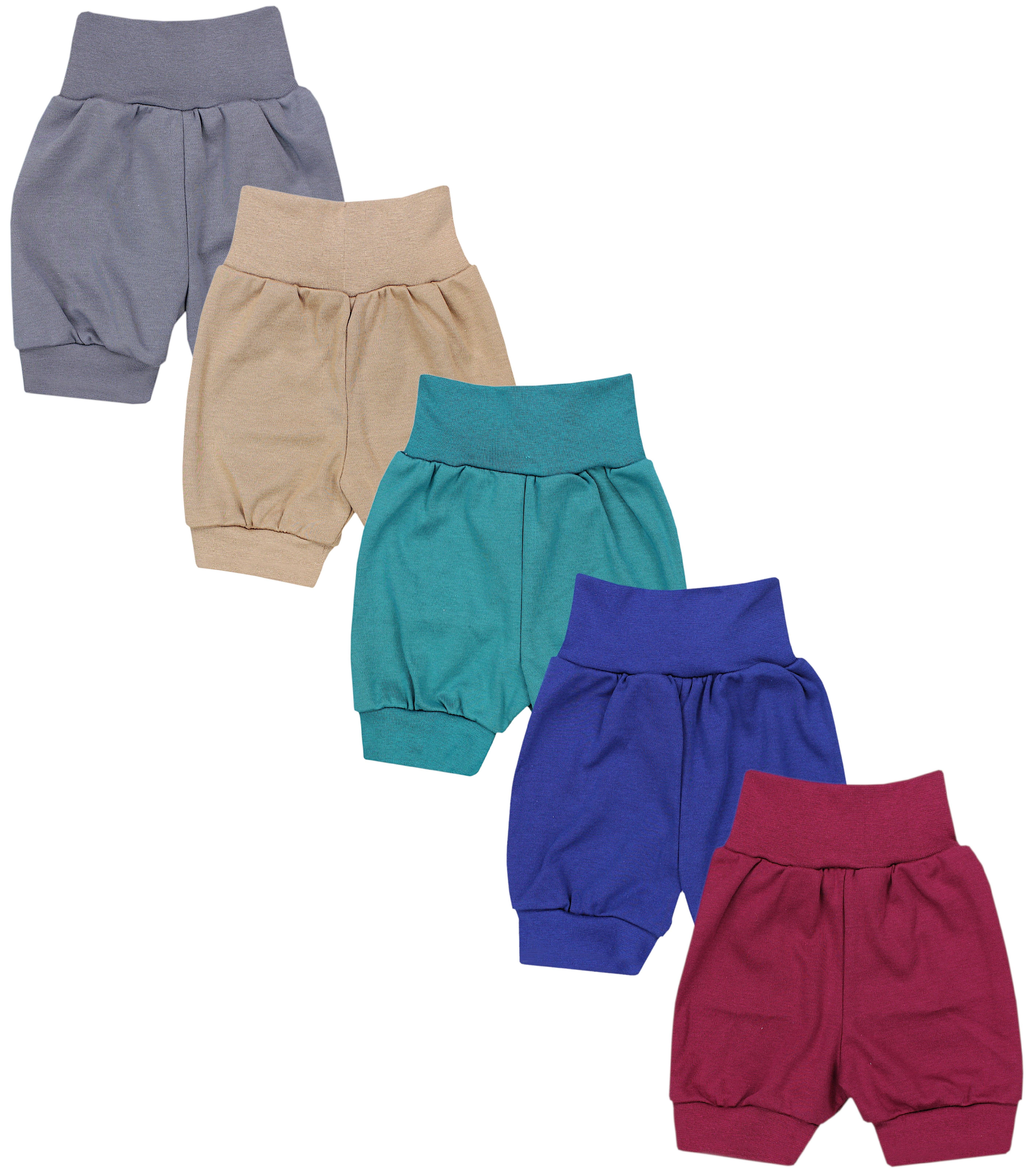 TupTam Pumphose TupTam Unisex Baby Pumphose Sommershorts Baumwolle 5er Pack Graphit Marineblau Darkgrün Weinrot Beige