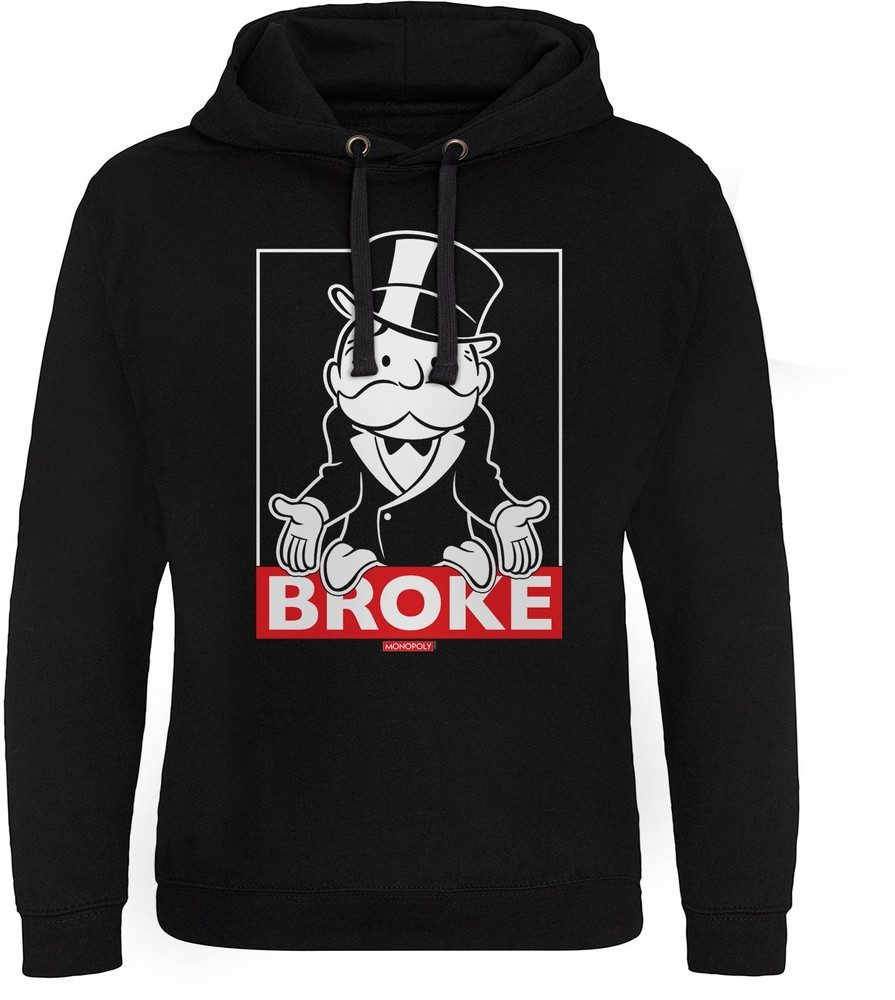 Monopoly Hoodie Mr Monopoly BROKE Epic Hoodie