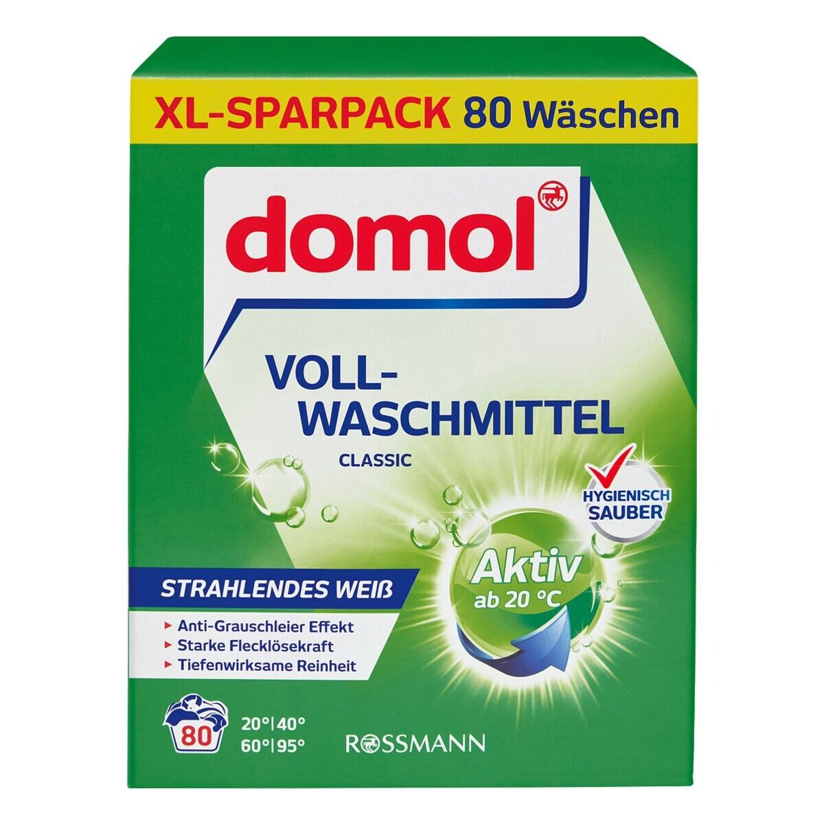 Domol XL Classic Vollwaschmittel (80 WL, 5,2 kg)