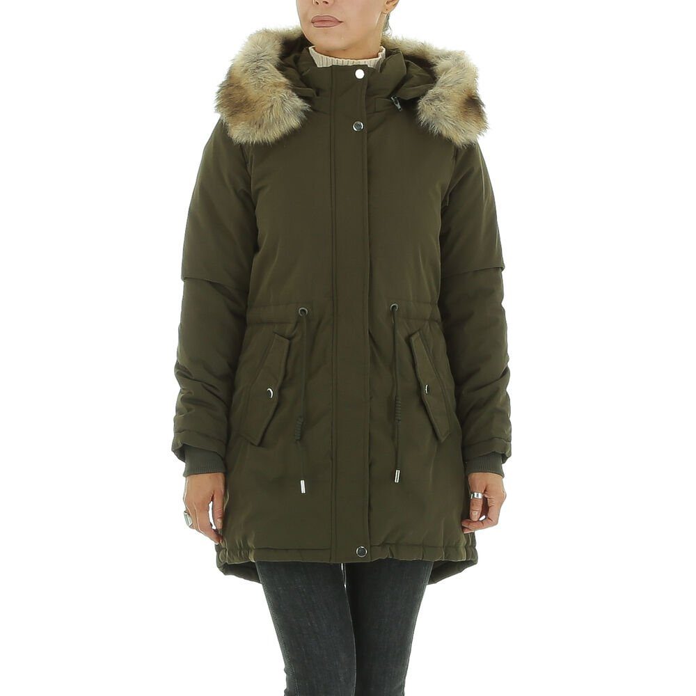 Ital-Design Winterjacke Damen Freizeit Kapuze (abnehmbar) günstig online kaufen