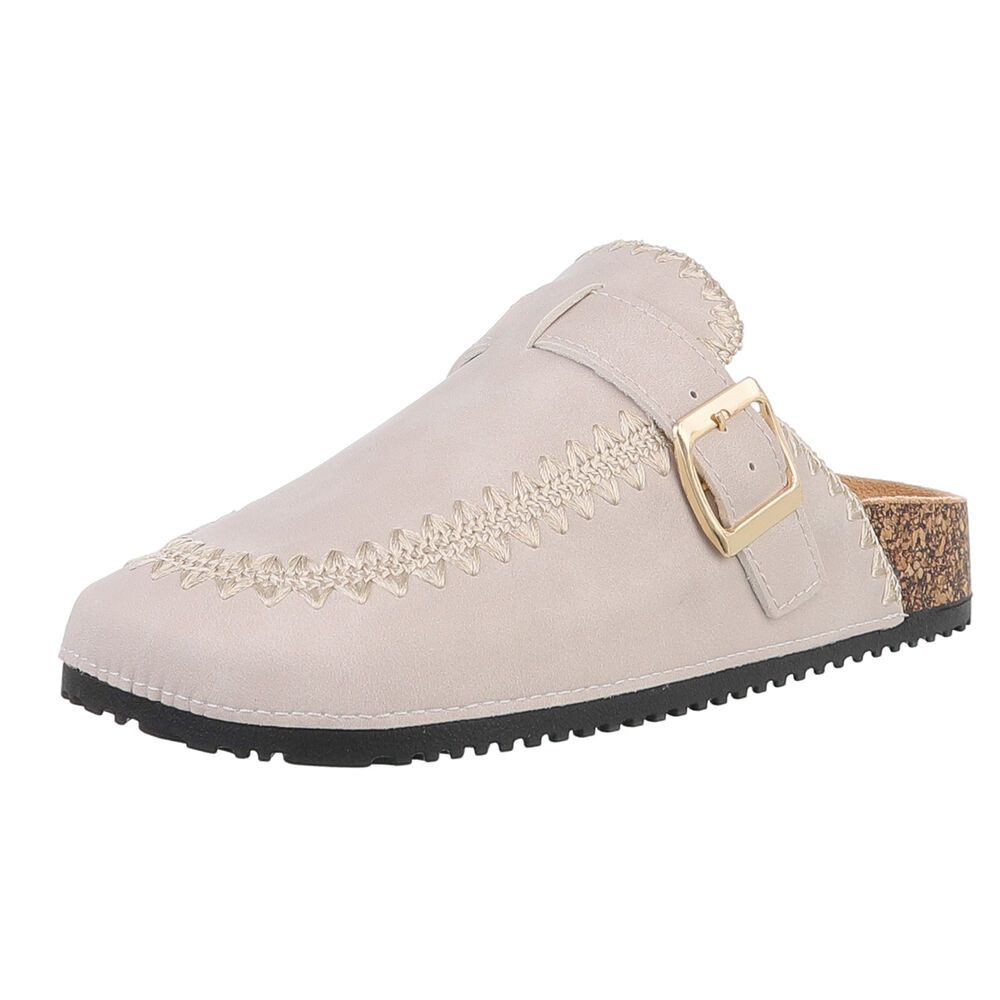 Ital-Design Damen Mules Freizeit Pantolette (88930355) Flach Pantoletten in günstig online kaufen