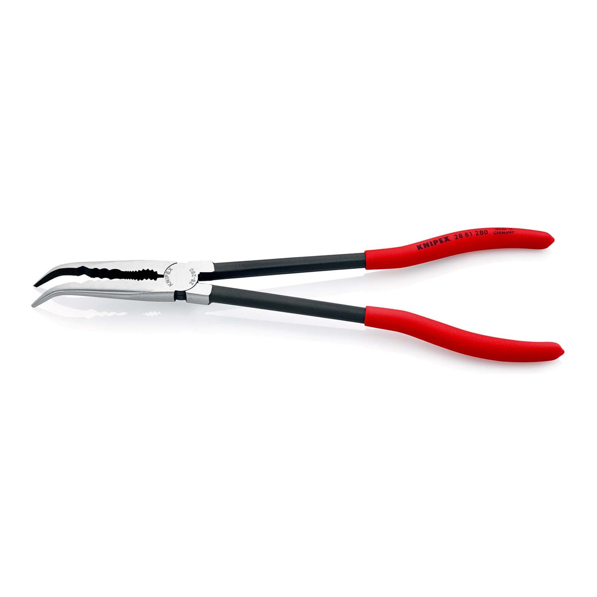 Knipex Rundzange KNIPEX 28 81 280 Montierzange mit Querprofilen mit Kunststoff überzoge