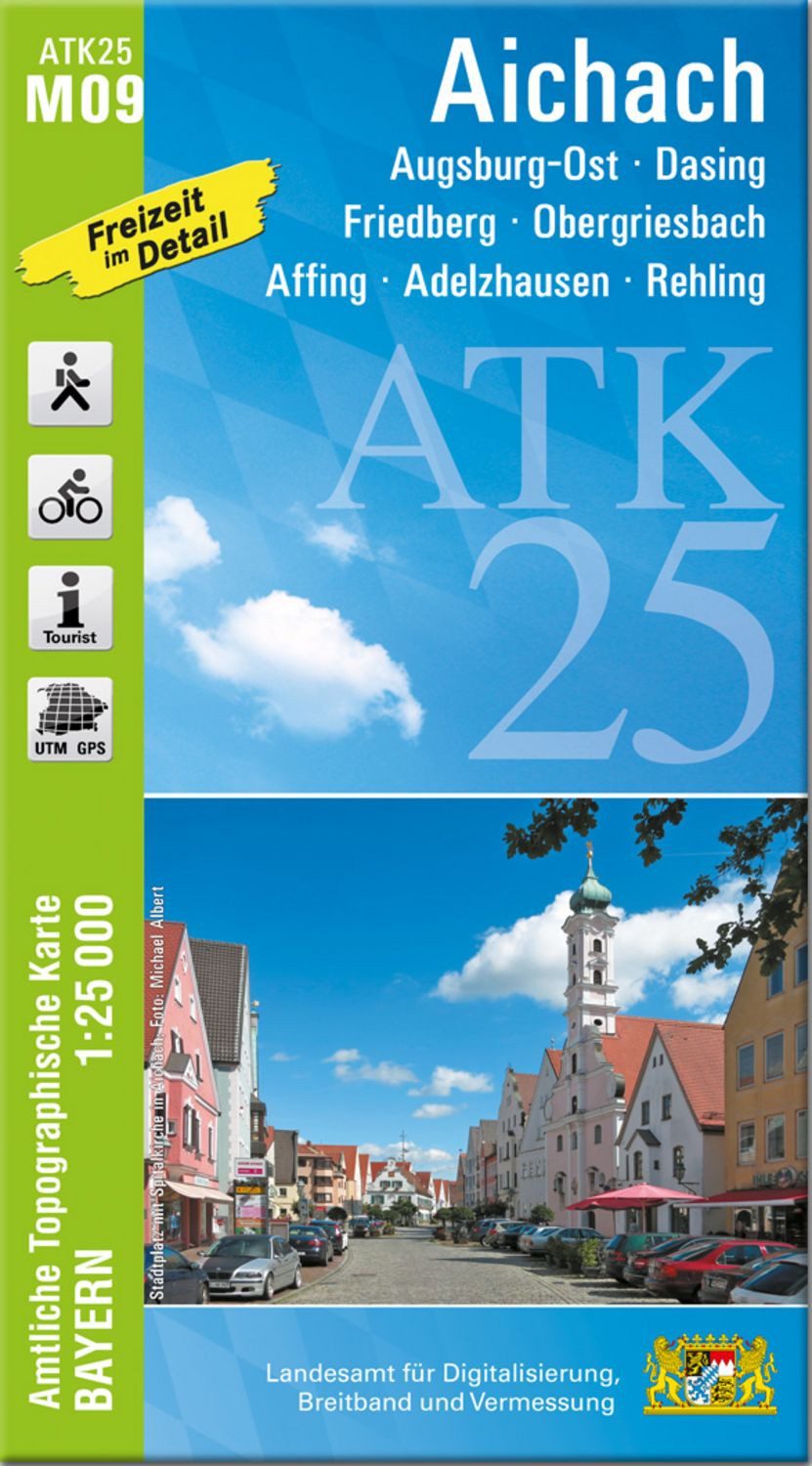 ATK25-M09 Aichach (Amtliche Topographische Karte 1:25000) / diverse