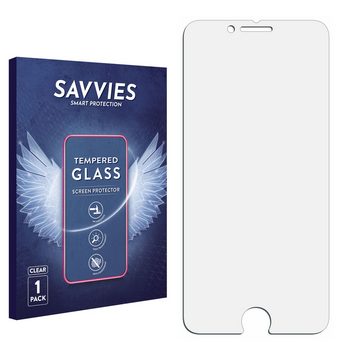 Savvies Panzerglas für Apple iPhone 8, Displayschutzglas, Schutzglas Echtglas 9H Härte klar Anti-Fingerprint