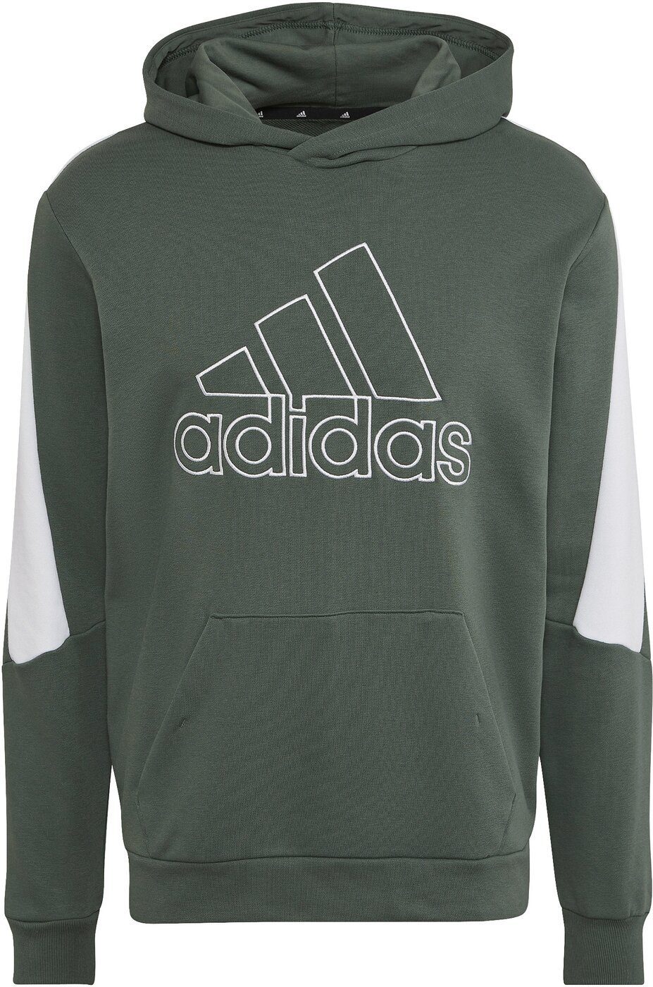 Sweatshirt Hoodie Sportswear M adidas Herren FI - - Olivgrün/Weiß BOS Hoodie