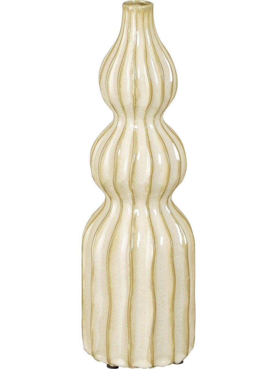 Mica Decorations Dekovase Mica Vase Felipe beige Keramik 35 cm