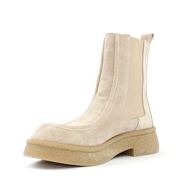 Celal Gültekin 338-23414 Beige Suede Boots Chelseaboots