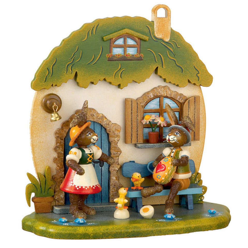 Hubrig Volkskunst Zschorlau Erzgebirge Osterhase Hubrig Hasenhausen