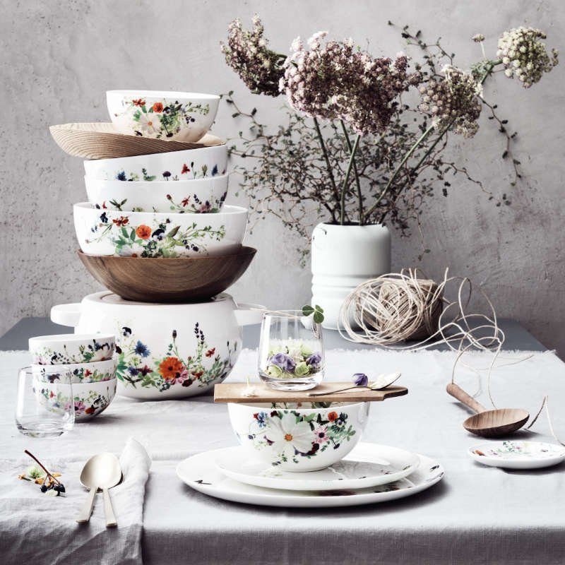 Rosenthal Frühstücks-Geschirrset Brillance Grand Air, Bone China, Porzellan, 6-tlg.