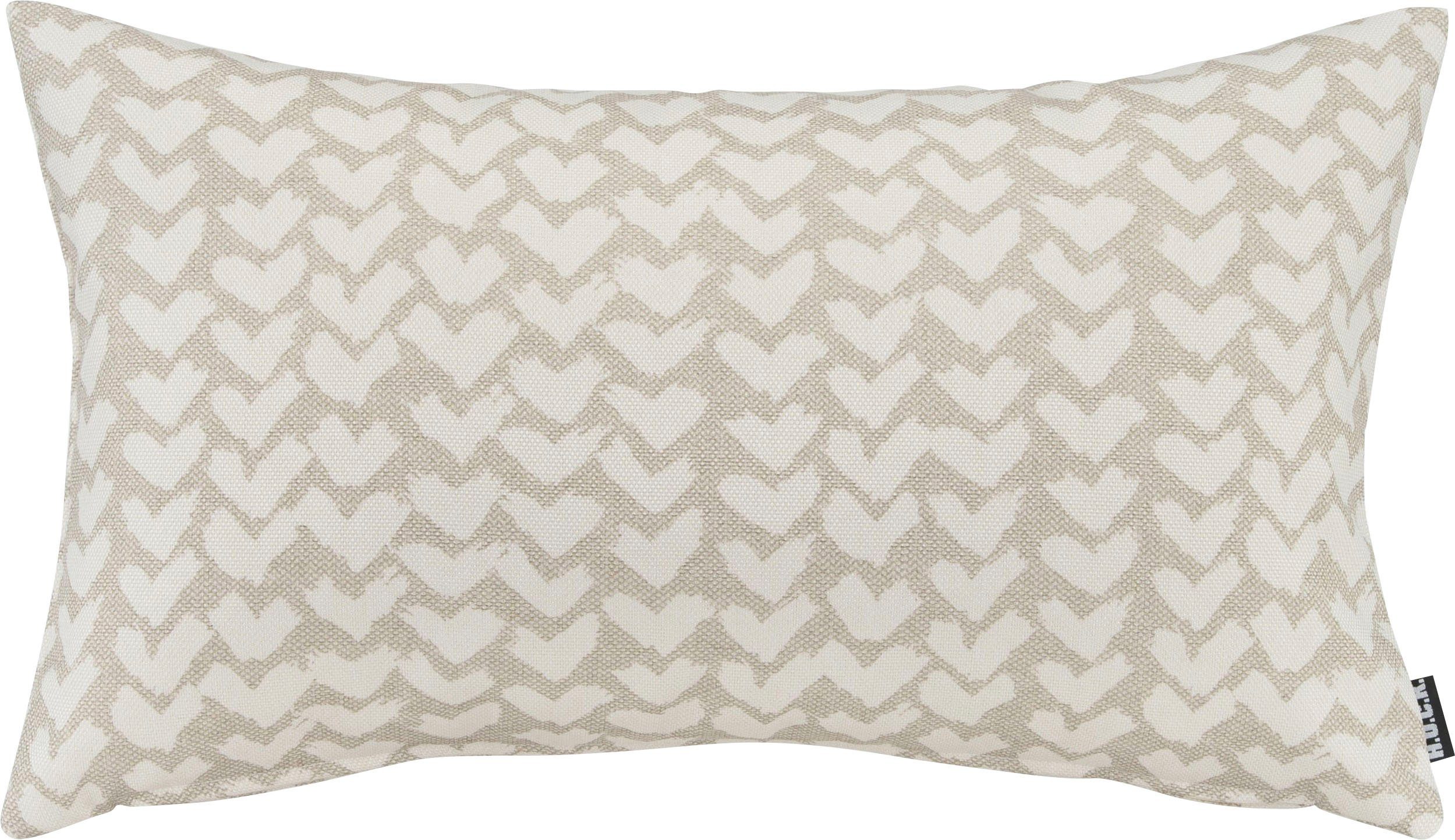 H.O.C.K. Dekokissen White Heart, mit Herzen, Kissenhülle mit Füllung, 1 Stück. € 32,99