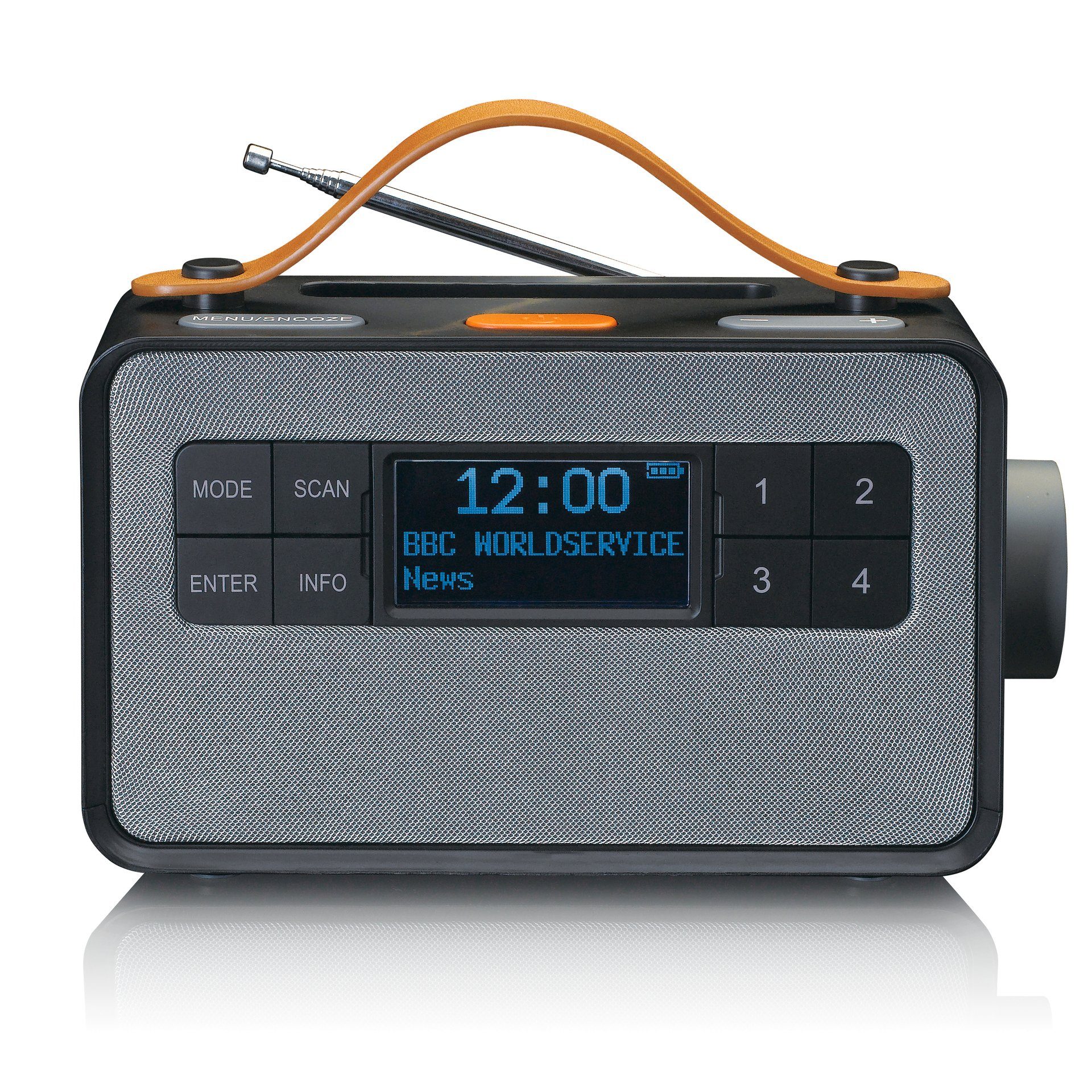 PDR-065 Digitalradio schwarz (DAB) Lenco