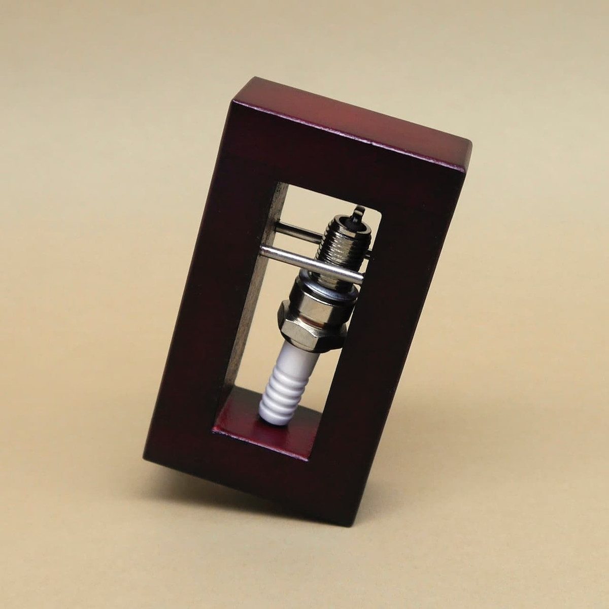 ROMBOL Denkspiele Spiel BOUGIE - verzwicktes Holzpuzzle, Denkspiel, Holzspiel