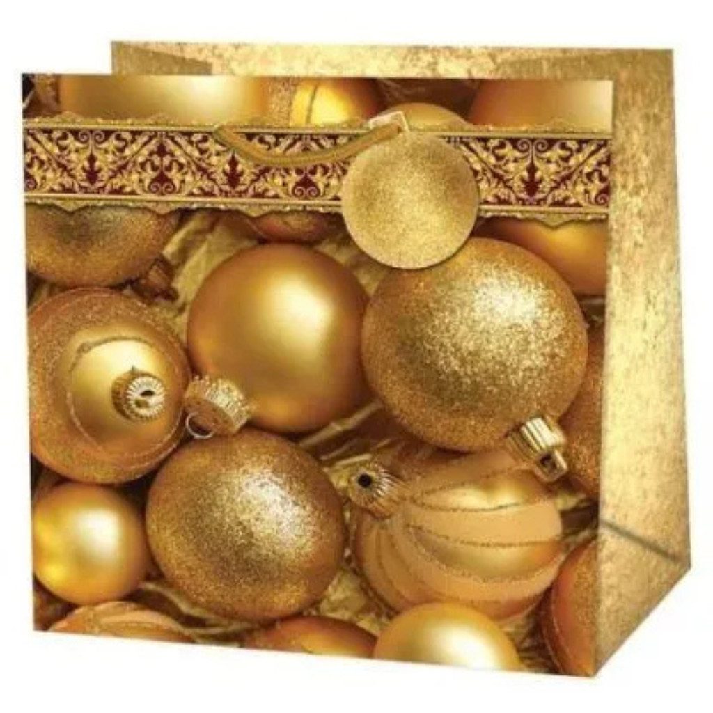 Weihnachtsbaumkugel Weihnachts-Geschenktragetasche Kugeln (1 St), Verleiht jedem Geschenk eine edle, weihnachtliche Ausstrahlung.