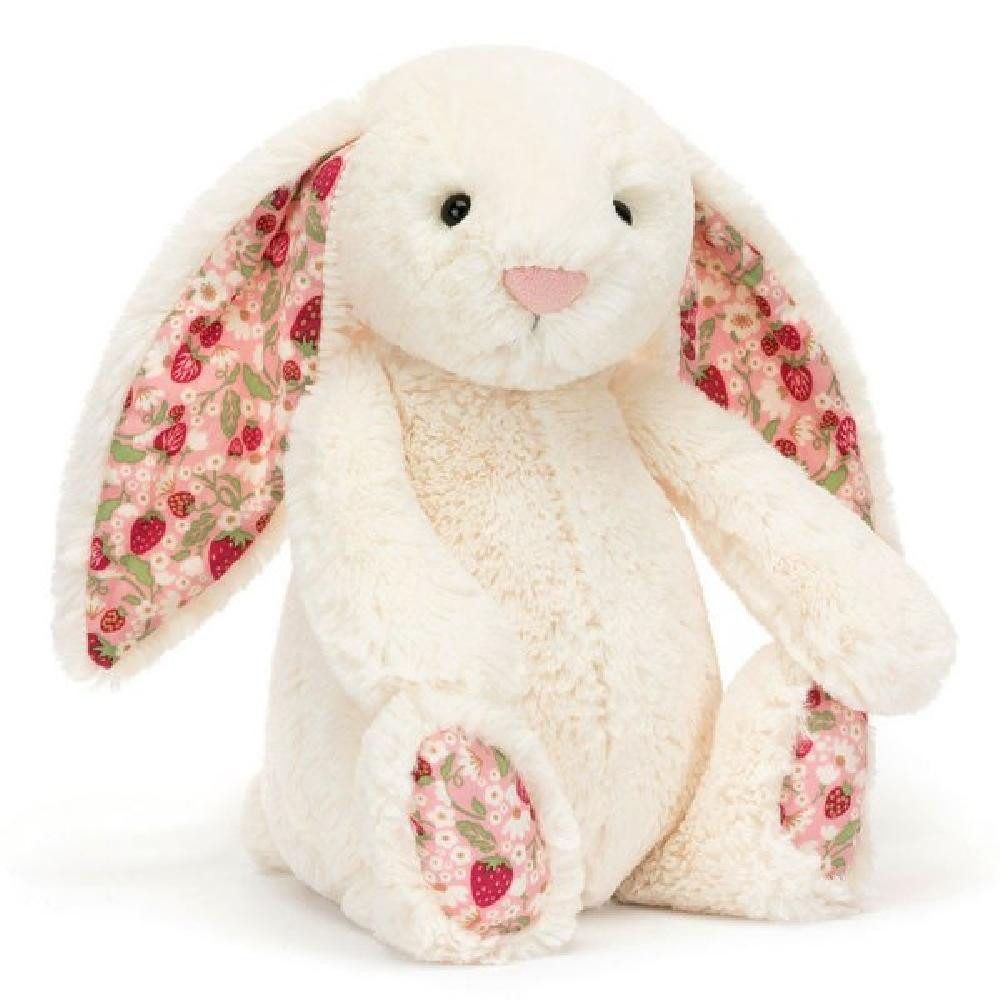 Jellycat Osterhase Kuscheltier Hase Blossom Cream Bunny Berry Medium (31cm)